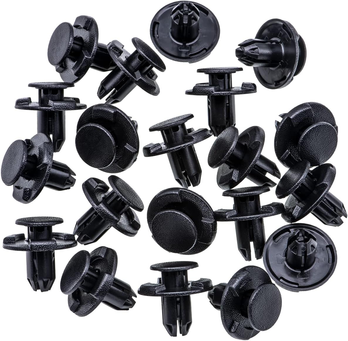 Rexka 20pcs Fender Liner Cowl Grille Bumper Under Cover Clip Push-Type Retainer Compatible with Nissan Infiniti 01553-05933 01553-05323 370Z 350Z Altima GT-R Juke Leaf Murano Quest Q50 Q60 Q70 QX60 - Image 2