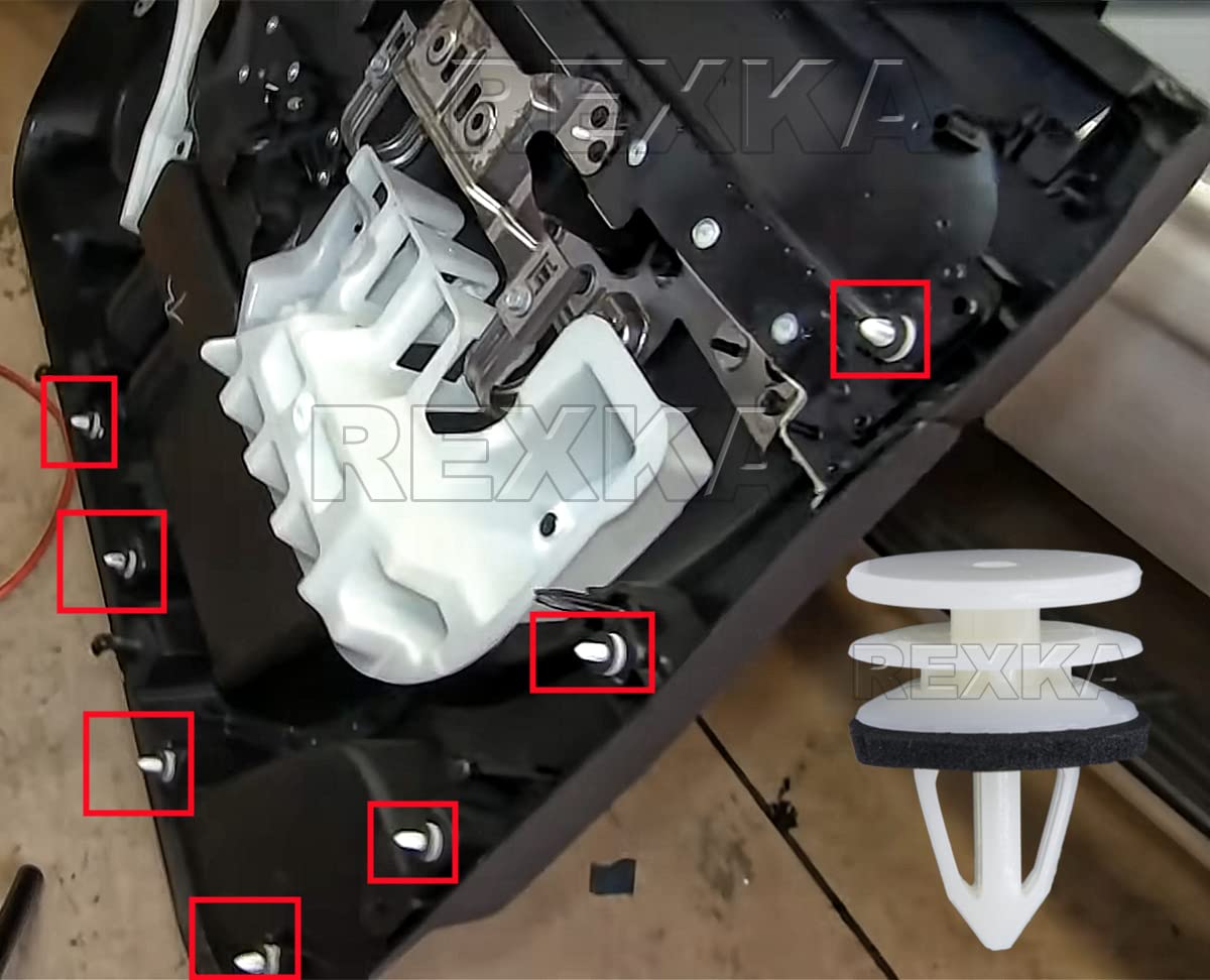 Rexka 20pcs Door Trim Panel Retainer Clip 11519031 Compatible with GM Chevrolet Hummer H2 Equinox Camaro GMC Terrain Cadillac ATS CTS SRX Ford Edge Lincoln MKX - Image 7