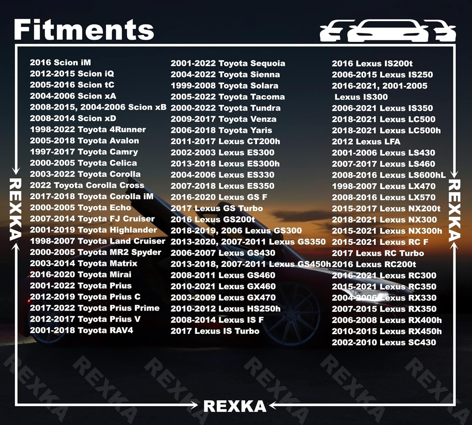Rexka 10pcs Switch Bezel Clip Compatible with Toyota Lexus 90467-10203 4Runner Camry Corolla Highlander Land Cruiser RAV4 Sienna Tundra CT200h GS350 GS450h IS250 LS460 etc - Image 2
