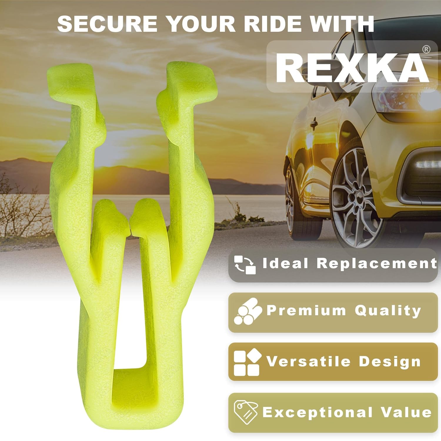 Rexka 10pcs Switch Bezel Clip Compatible with Toyota Lexus 90467-10203 4Runner Camry Corolla Highlander Land Cruiser RAV4 Sienna Tundra CT200h GS350 GS450h IS250 LS460 etc - Image 3