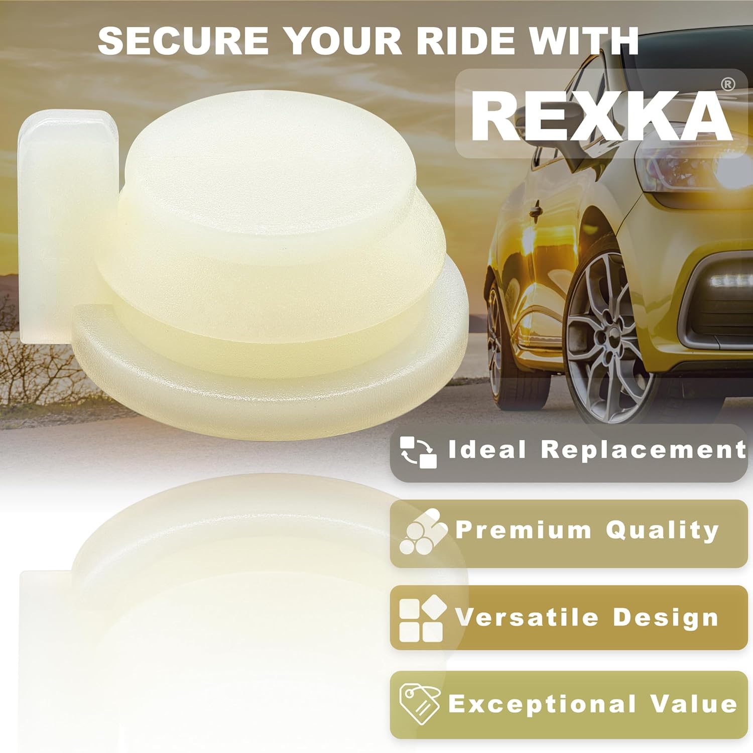 Rexka 10pcs Windshield Wiper Linkage Arm Bushing Cap Clip Nut Grommet 3799089 for Chrysler 1995-76, Dodge 1998-74, Plymouth 1989-74 - Chrysler Dodge Plymouth 03431634 03799089 49440 - Image 2