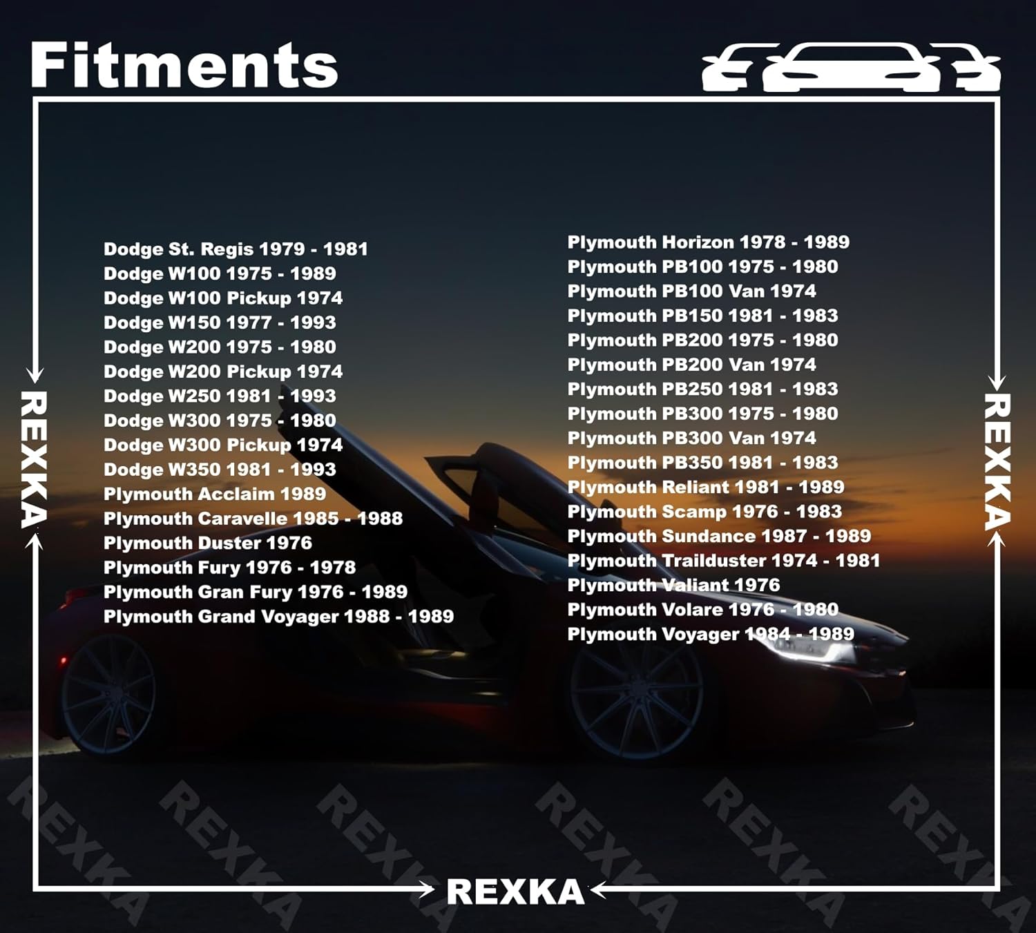 Rexka 10pcs Windshield Wiper Linkage Arm Bushing Cap Clip Nut Grommet 3799089 for Chrysler 1995-76, Dodge 1998-74, Plymouth 1989-74 - Chrysler Dodge Plymouth 03431634 03799089 49440 - Image 4