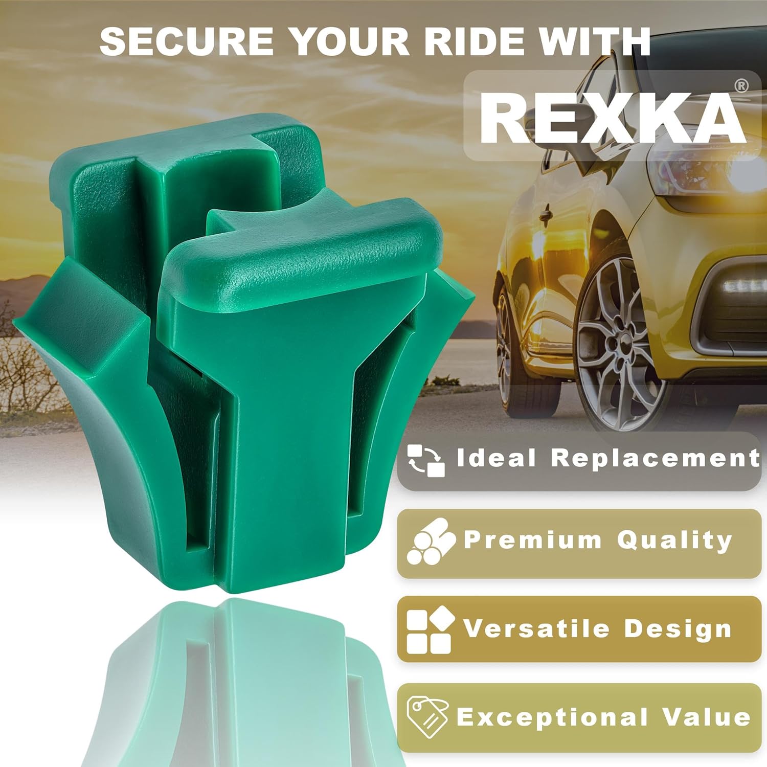 Rexka 10pcs Green Nylon Headlight Adjusting Screw Nut 365270 for GM Chevy GMC Blazer Suburban C1500 K1500 C2500 K2500 Tahoe Yukon J2000 Sunbird Pontiac - Image 3
