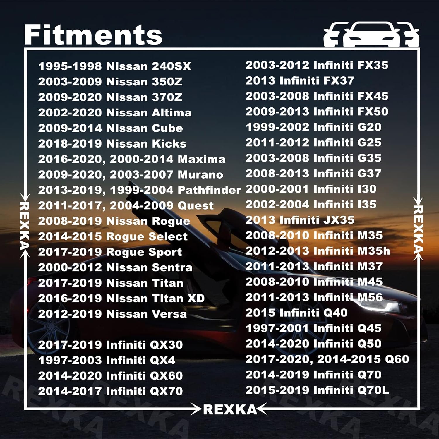 Rexka 20pcs Splash Shield Under Cover Mud Guard Wheelhouse Liner Bumper Cover Push Type Retainer Clip for Nissan 01553-09241 240SX Maxima Subaru Forester Impreza Legacy Outback STI Tribeca WRX - Image 3
