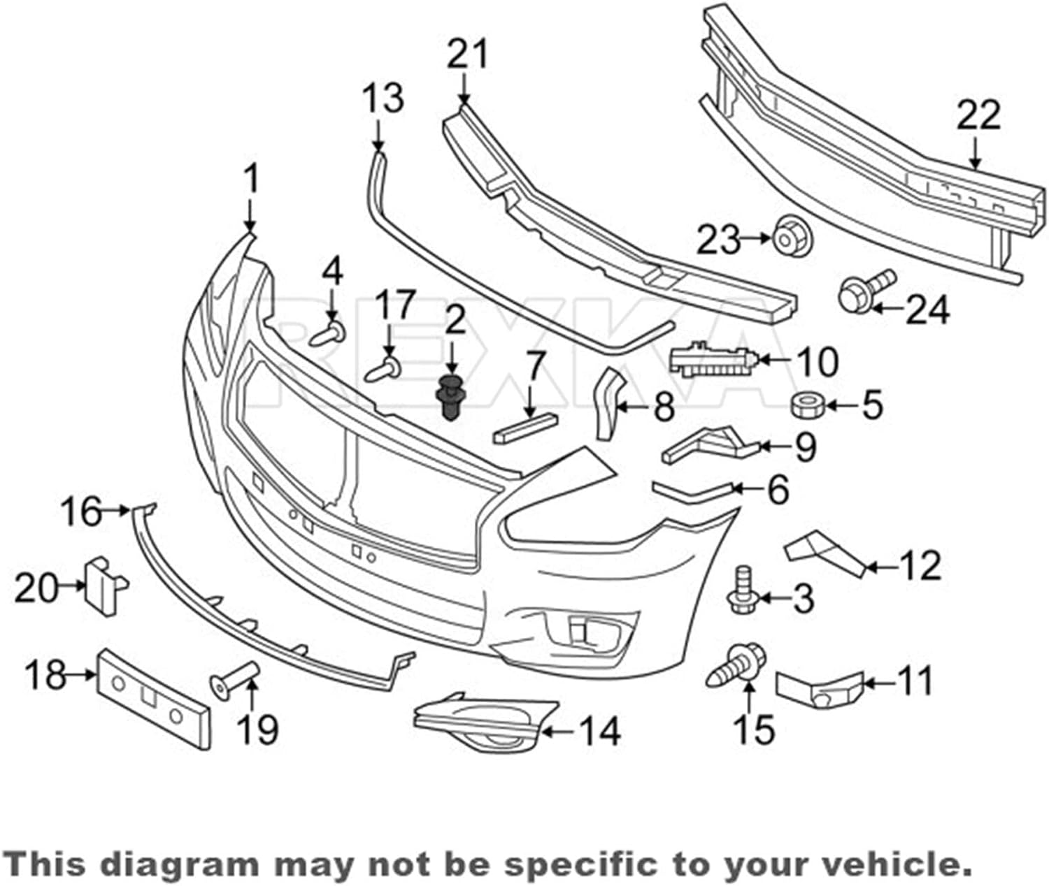 Rexka 20pcs Splash Shield Under Cover Mud Guard Wheelhouse Liner Bumper Cover Push Type Retainer Clip for Nissan 01553-09241 240SX Maxima Subaru Forester Impreza Legacy Outback STI Tribeca WRX - Image 5