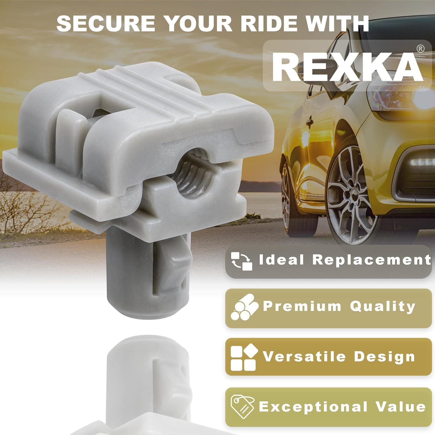 Rexka 10pcs Tailgate & Door Lock Rod Latch Clips 5/32 Rod Size for GM Trucks 16629990 16675980 Ford F150 F250 F350 Super Duty Buick Chevy Cadillac Trucks - Image 5
