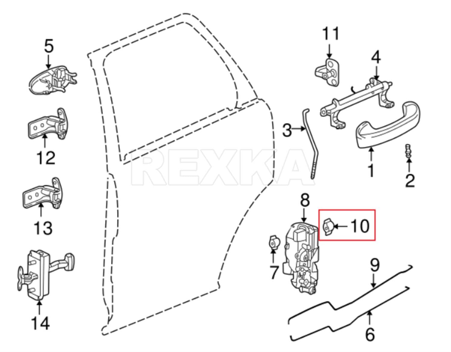 Rexka 10pcs Tailgate & Door Lock Rod Latch Clips 5/32 Rod Size for GM Trucks 16629990 16675980 Ford F150 F250 F350 Super Duty Buick Chevy Cadillac Trucks - Image 6