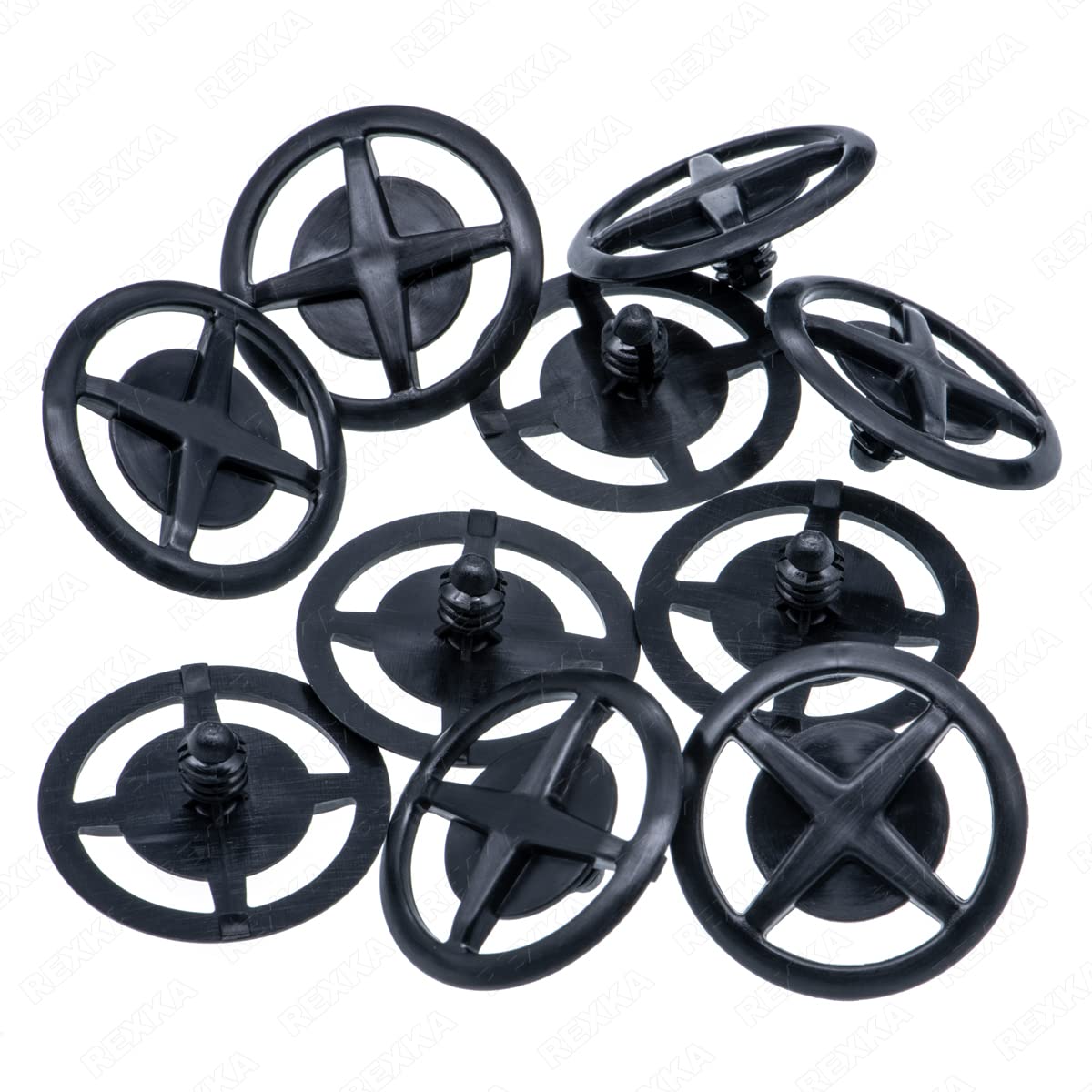 Rexka 10pcs Hood Insulation Pad Retainer Clip Compatible With Nissan Infiniti F5846-30f00 Altima Armada Frontier Leaf Maxima Murano Pathfinder Quest Rogue Sentra Titan Versa Xterra Jx35 Qx56 Qx60 Qx80 - Image 1