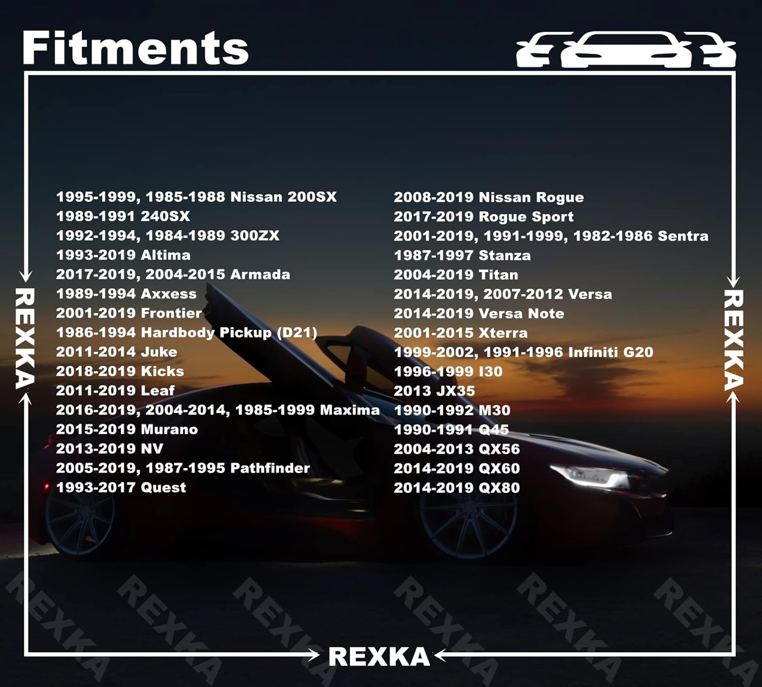 Rexka 10pcs Hood Insulation Pad Retainer Clip Compatible With Nissan Infiniti F5846-30f00 Altima Armada Frontier Leaf Maxima Murano Pathfinder Quest Rogue Sentra Titan Versa Xterra Jx35 Qx56 Qx60 Qx80 - Image 3