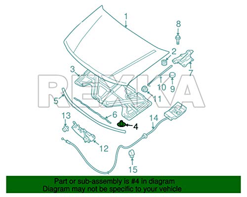 Rexka 10pcs Hood Insulation Pad Retainer Clip Compatible With Nissan Infiniti F5846-30f00 Altima Armada Frontier Leaf Maxima Murano Pathfinder Quest Rogue Sentra Titan Versa Xterra Jx35 Qx56 Qx60 Qx80 - Image 6