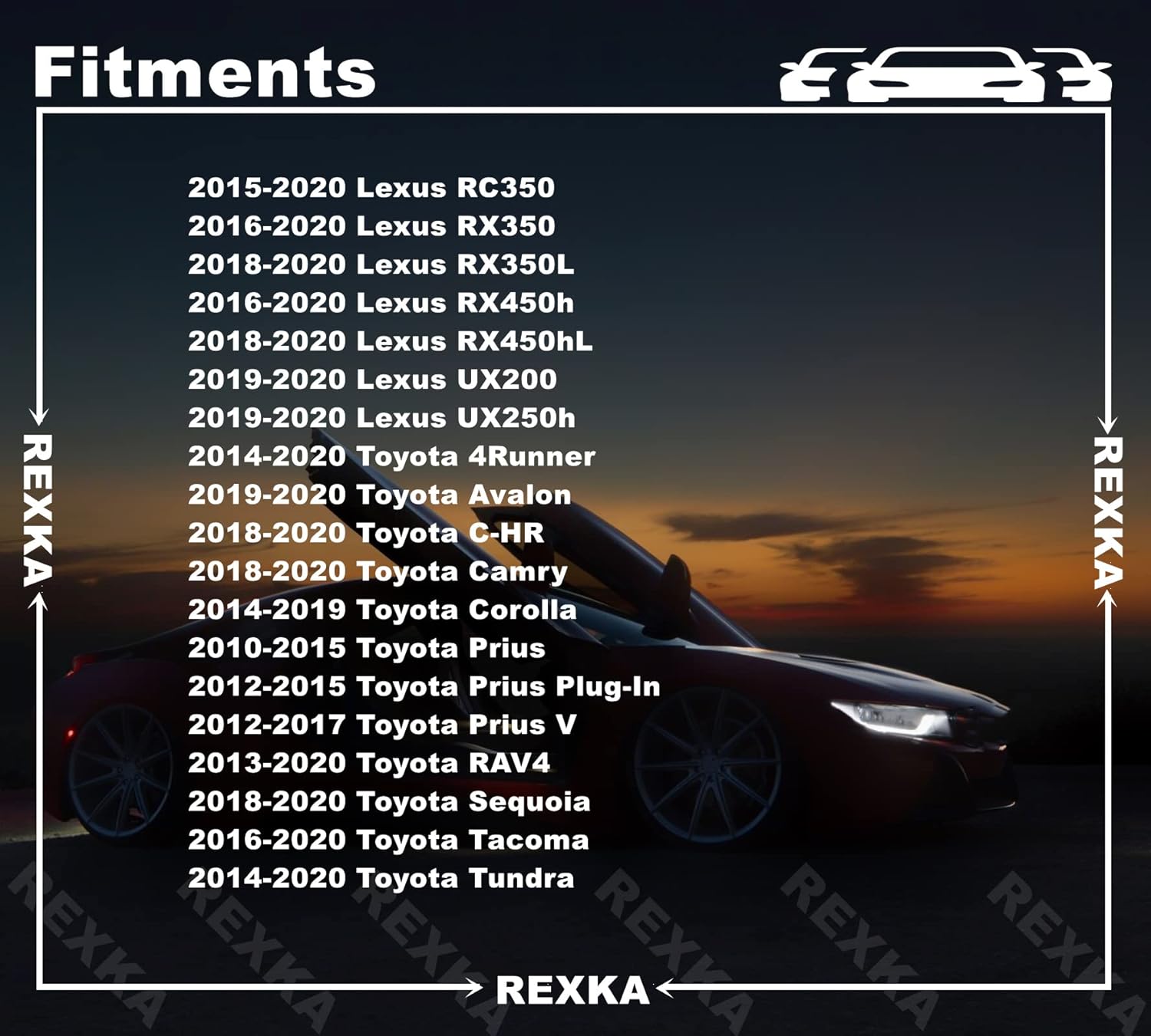 Rexka 10pcs Fender Liner Clip Bumper Enginer Cover Retainer Clip Fastener for Toyota Lexus 90467-07215 Tundra Tacoma RAV4 Corolla 4Runner Camry C-HR - Image 4