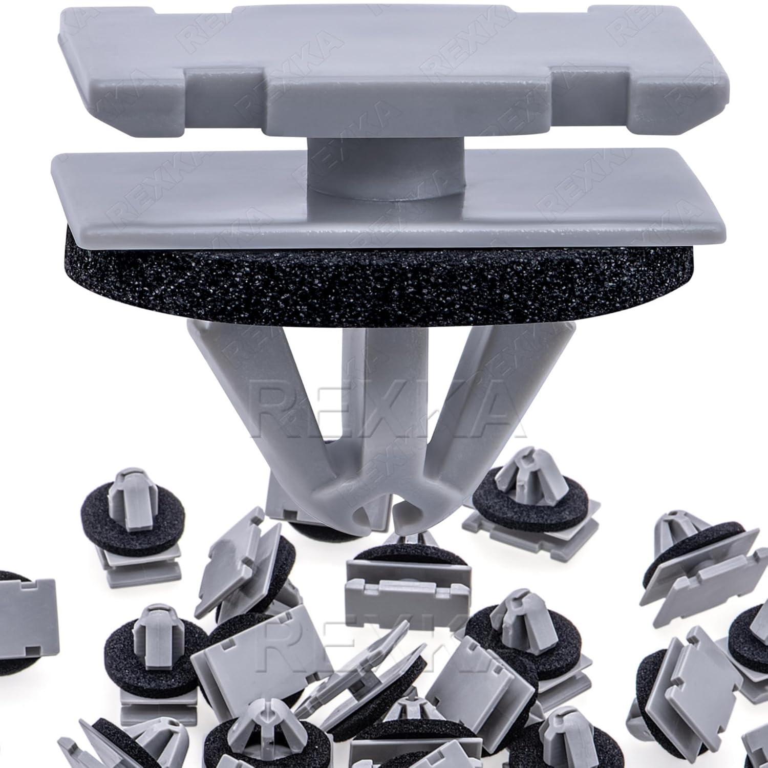 Rexka 20pcs Rocker Wheel Flare Moulding Clips Compatible with Jeep Grand Cherokee Compass Cherokee 68172491AA 68271803AA 68395627AA GM 11571175 19352782 Traverse - Image 1