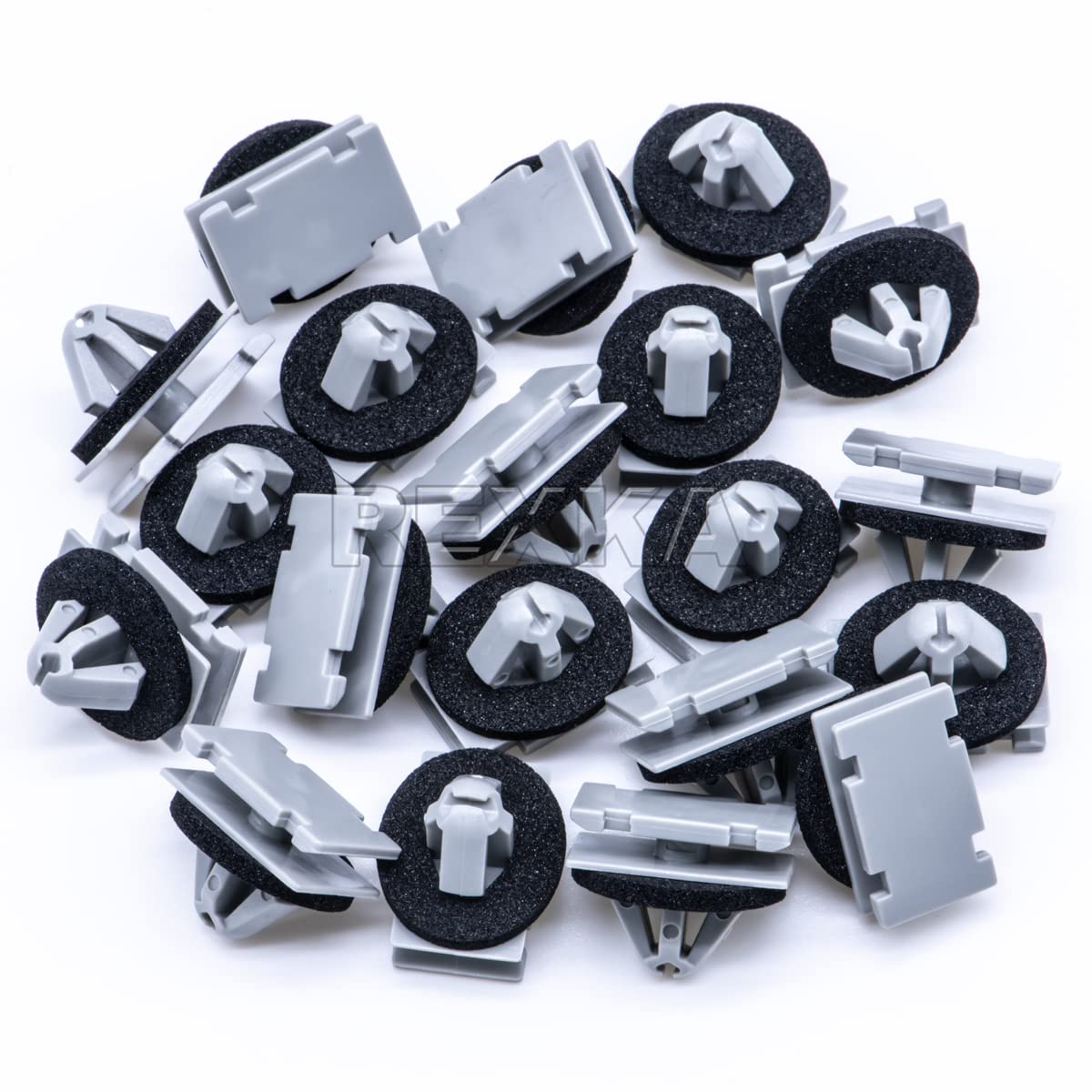 Rexka 20pcs Rocker Wheel Flare Moulding Clips Compatible with Jeep Grand Cherokee Compass Cherokee 68172491AA 68271803AA 68395627AA GM 11571175 19352782 Traverse - Image 5