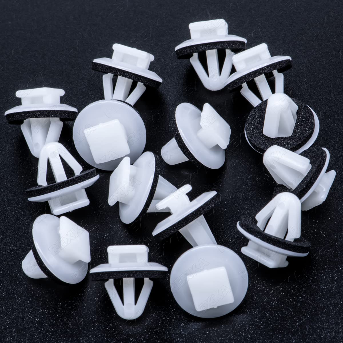 Rexka 15pcs Rear Moulding Door Panel Clips for Toyota Pick-Up Pontiac Vibe 62955-20020 GM 94848834 - Image 1