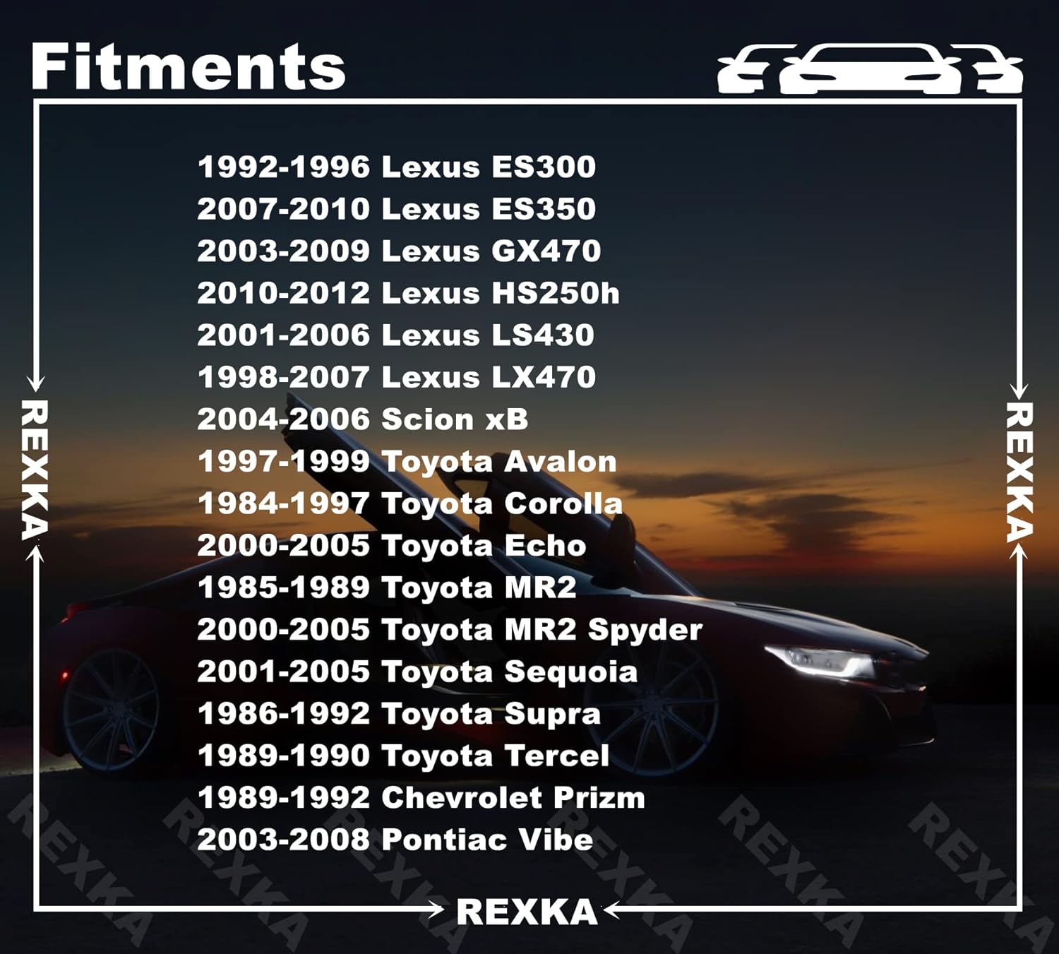 Rexka 15pcs Rear Moulding Door Panel Clips for Toyota Pick-Up Pontiac Vibe 62955-20020 GM 94848834 - Image 3
