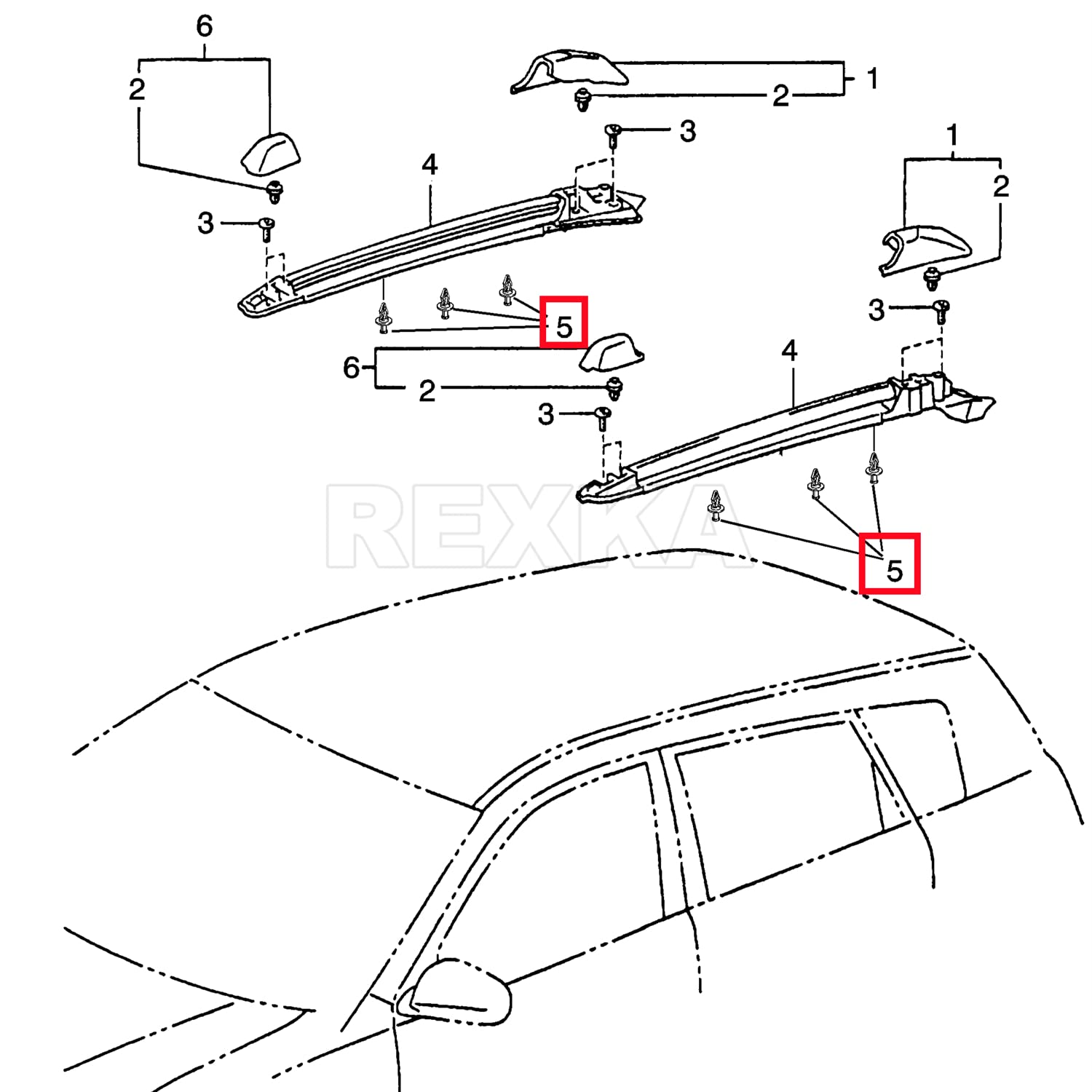 Rexka 15pcs Rear Moulding Door Panel Clips for Toyota Pick-Up Pontiac Vibe 62955-20020 GM 94848834 - Image 6