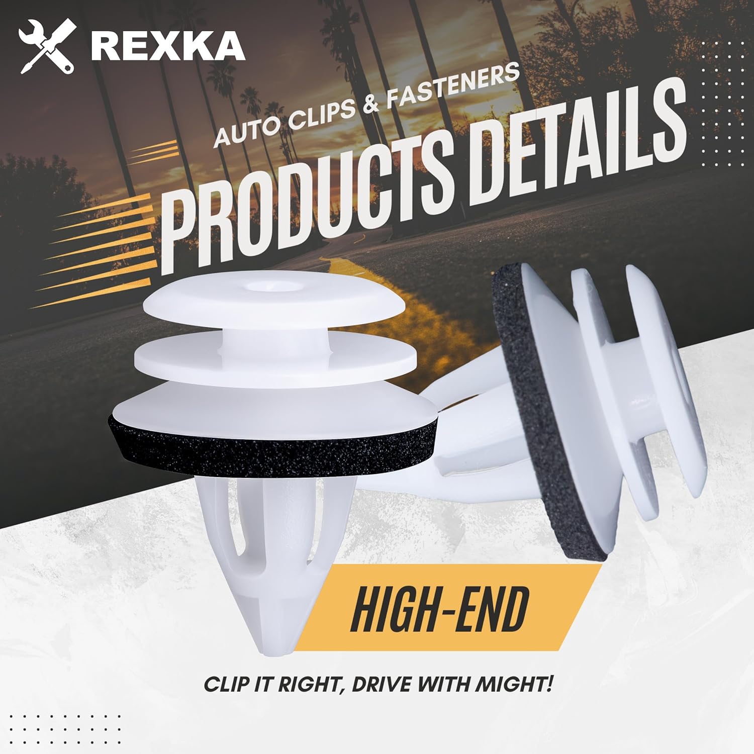 Rexka 20pcs Door Trim Panel Trunk Lid Headliner Retainer Clip Compatible with BMW E46 E90 F30 X5 X3 E60 51-41-8-224-768 51418224768 - Image 3