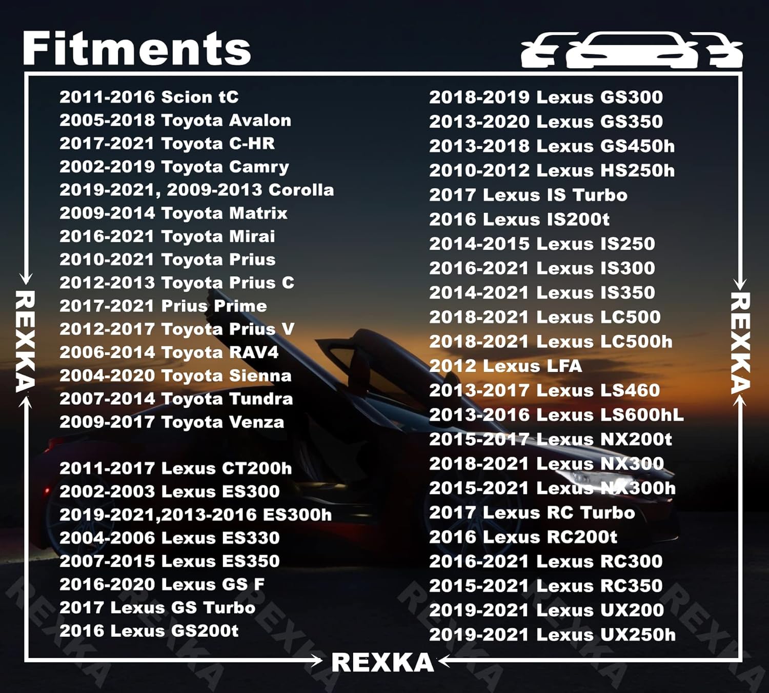 Rexka 20pcs Front Bumper Support Splash Shield Under Cover Nylon Nut Grommet M5.5 Screw 90189-06193 for Toyota Lexus - Image 3
