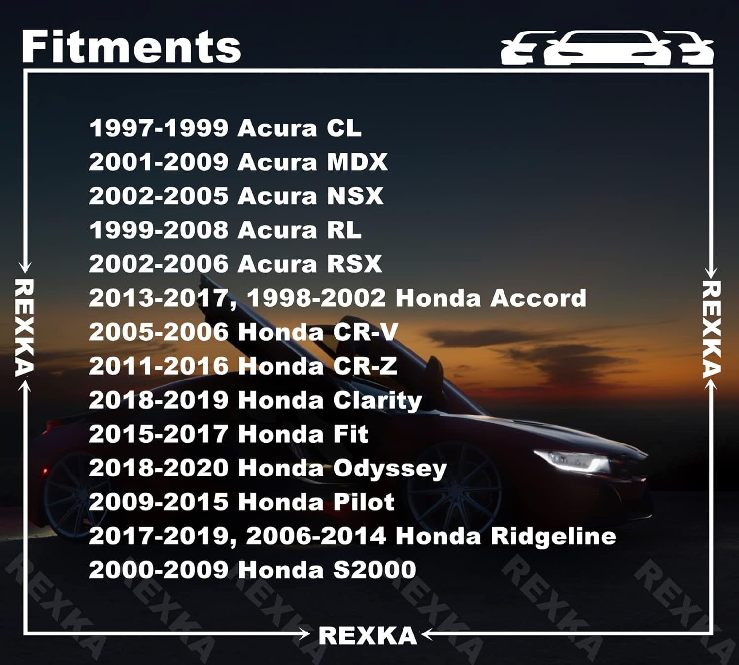 Rexka 10 pcs M6-1.0 Bumper Cover Retainer U Nut Compatible with Honda Acura 90675-SA5-003 Accord Civic CR-V CRX Odyssey Pilot Ridgeline CL Integra Legend MDX RL 90675SA5003 - Image 3
