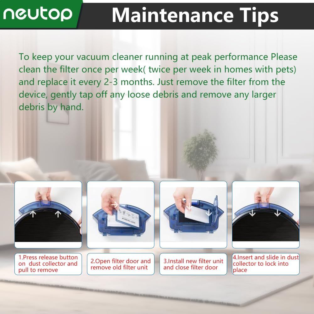 Replacement Washable Pre-ilters Compatible with euy RoboVac 11S, 11S+, 12, 15C, 15T, 25C, 30, 30C, 35C, R450, R500, Robot Vacuum Parts Accessories, 2-Pack. - Image 6