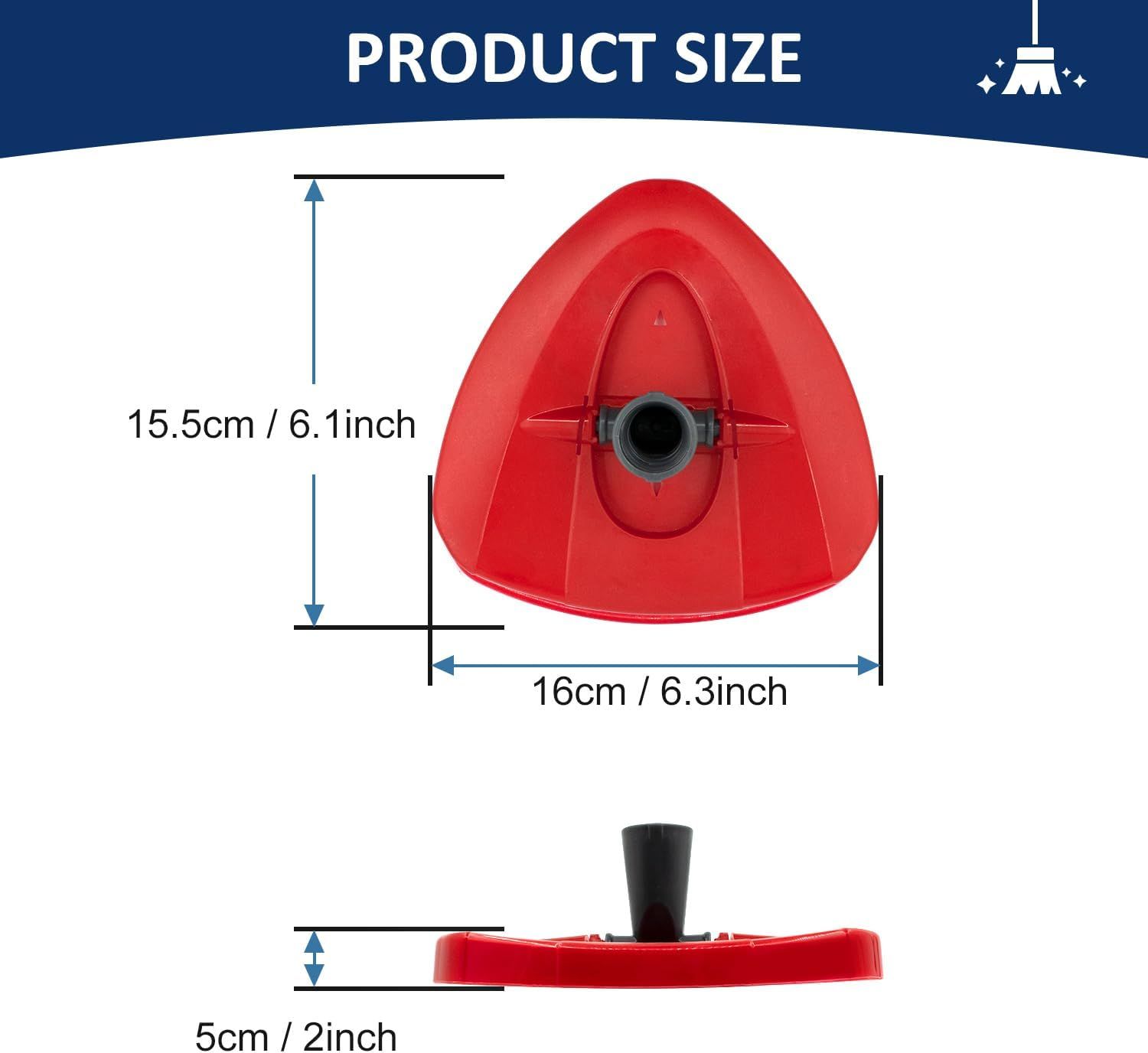 Spin Mop Replacement Head Base Compatible with Oceda EasyWring 1-Tank System Mop Rotating Triangle Mop Head Cover Replacement Rotating Mop Base Plastic Base or Spin Mop Accessories - Image 4