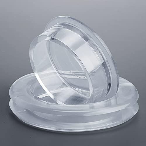 2 Inch Patio Table Umbrella Hole Ring with Cap Set Silicone Transparent Umbrella Thicker Hole Ring Plug and Cap Set or Outdoor Patio Garden Beach Table Umbrella Plug (Clear,1 Set) - Image 4