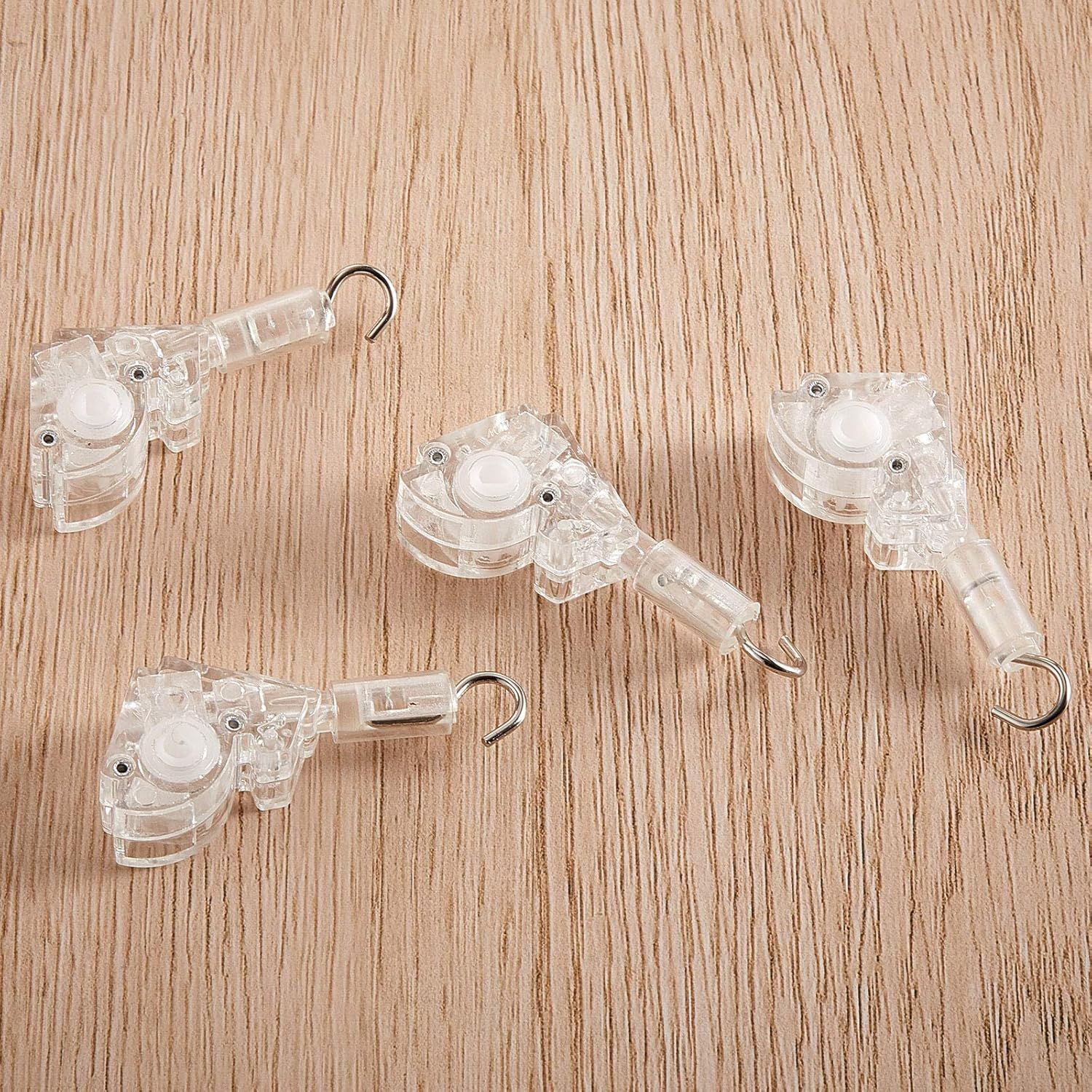 4 Pieces Blind Wand Tilter Control Wand or 1 Inch Mini Blind Head Rail Mechanism Replacement with D Shaped Gear Tilter Mechanism Hook Connection - Image 8