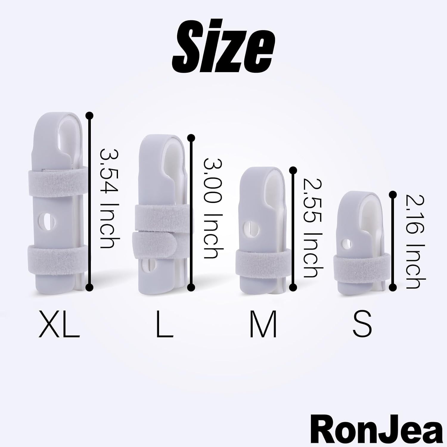 Lightweight inger Splint, 4 Graduated inger Braces Support or Thumb/Middle/Ring/Index/Pinky, Stabilizer Support or Broken, Trigger, Mallet, Arthritis & Knuckle Immobilization - Image 6