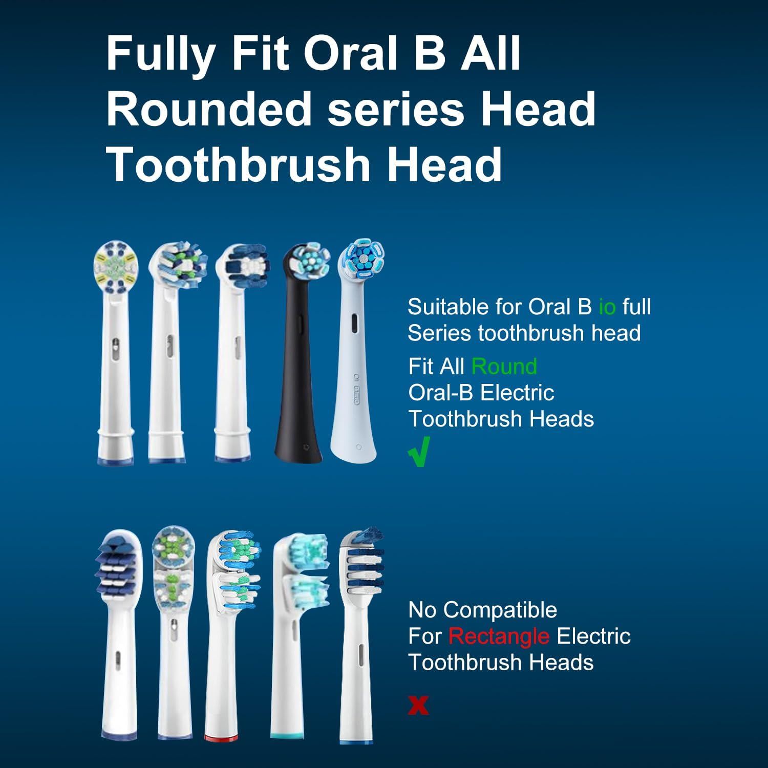 6 Pack Toothbrush Heads Dustproo Cover Compatible with Oral B, its or Oral-B iO Series, Pro 1000, 1500, 5000, 7500 Electric Toothbrush, Protects Brush Head and Convenient Travel - Image 5