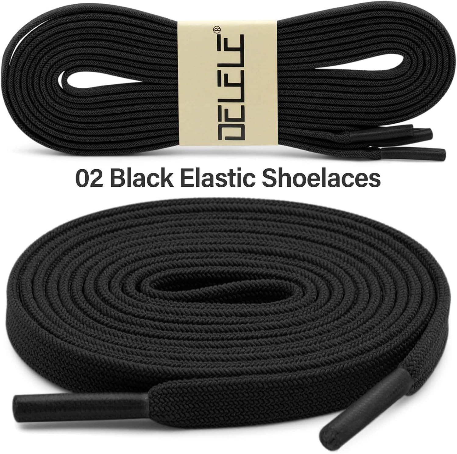 lat Elastic Shoe Laces: Stretch Shoelaces or Sneakers 2 Pair - Image 2
