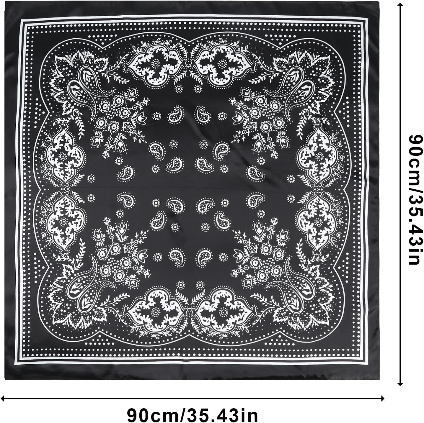 Satin Silk Scar - Large Hair Bandana, Sleeping Wrap or Women - Image 2