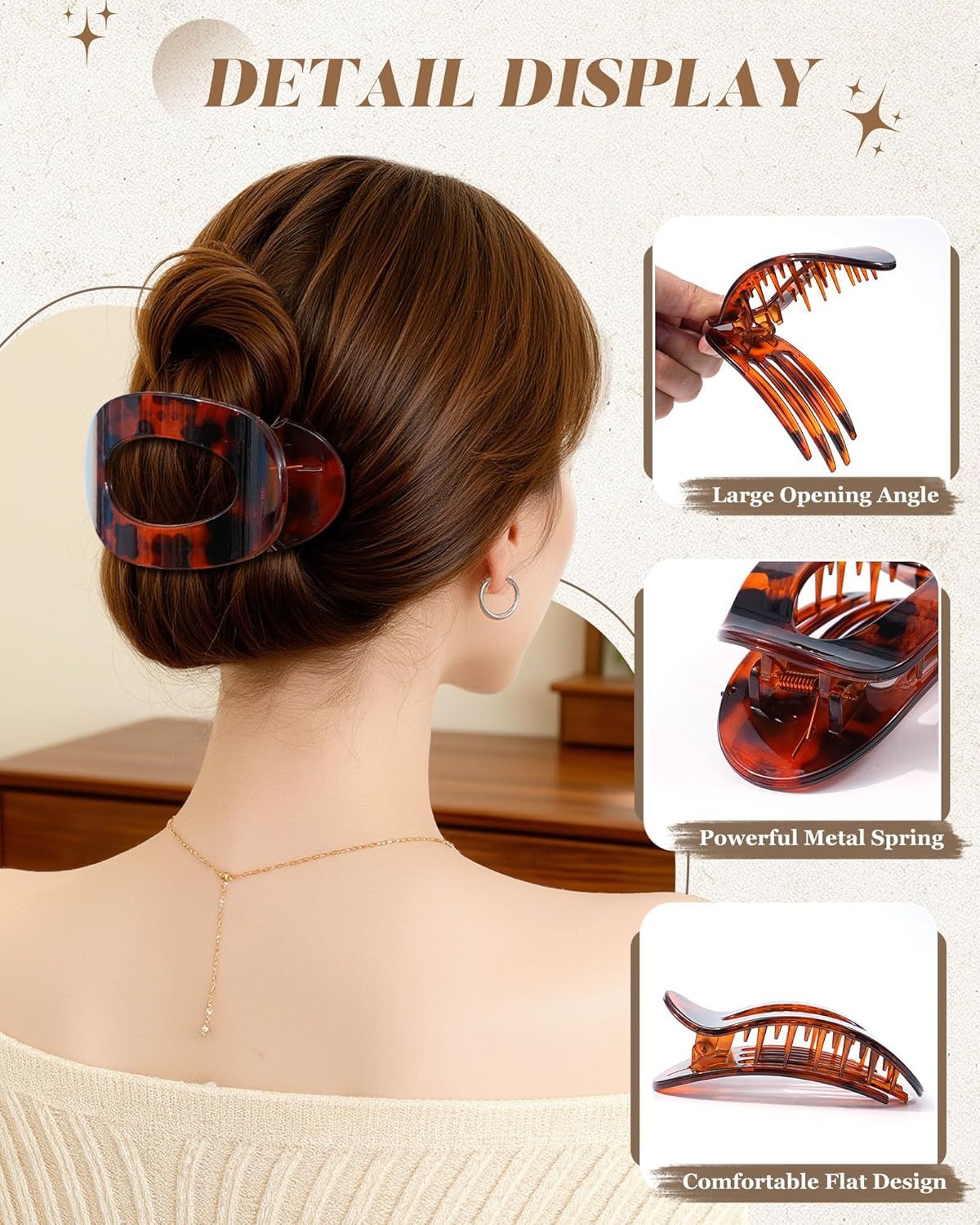lat Hair Clips or Women 4.33