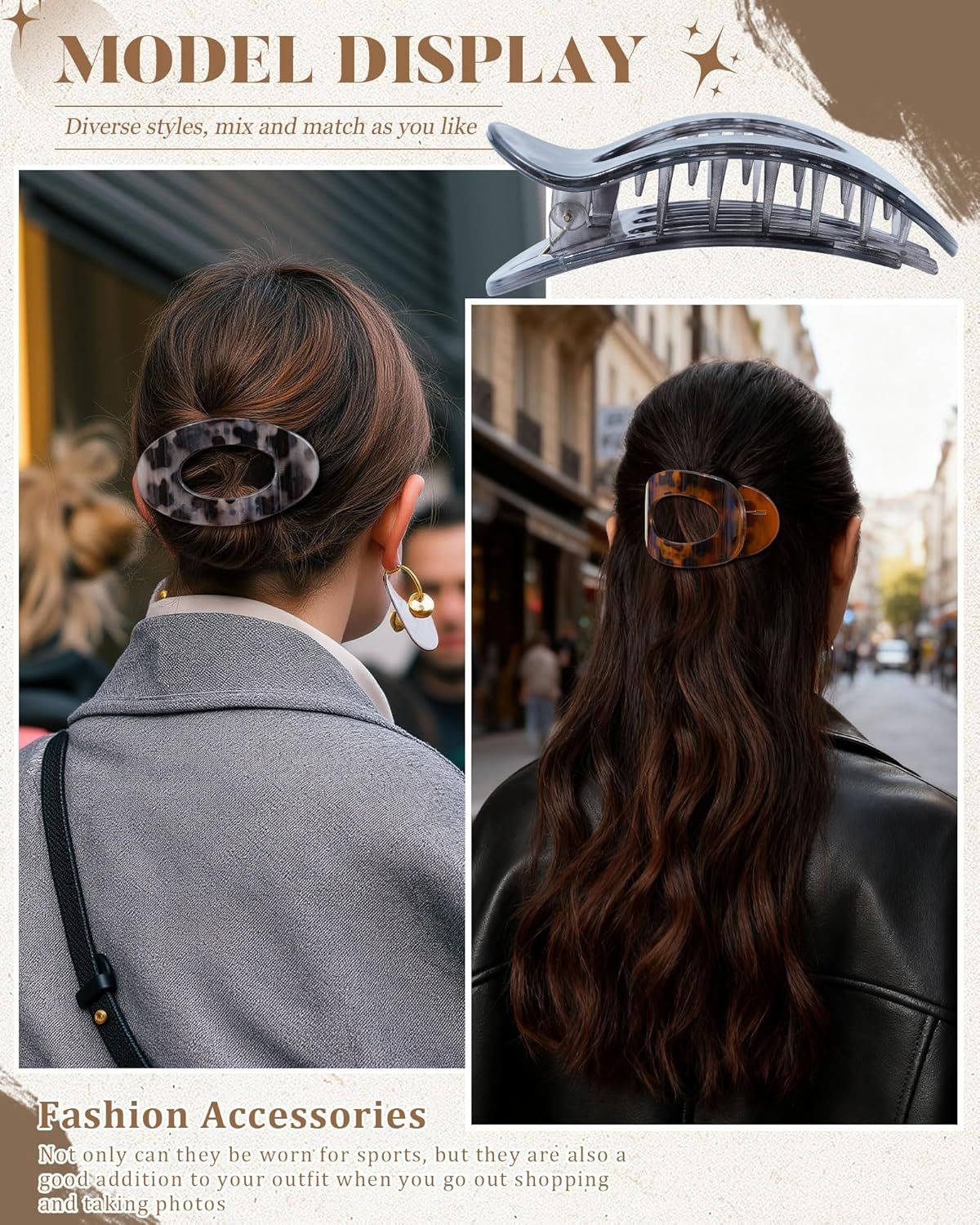 lat Hair Clips or Women 4.33