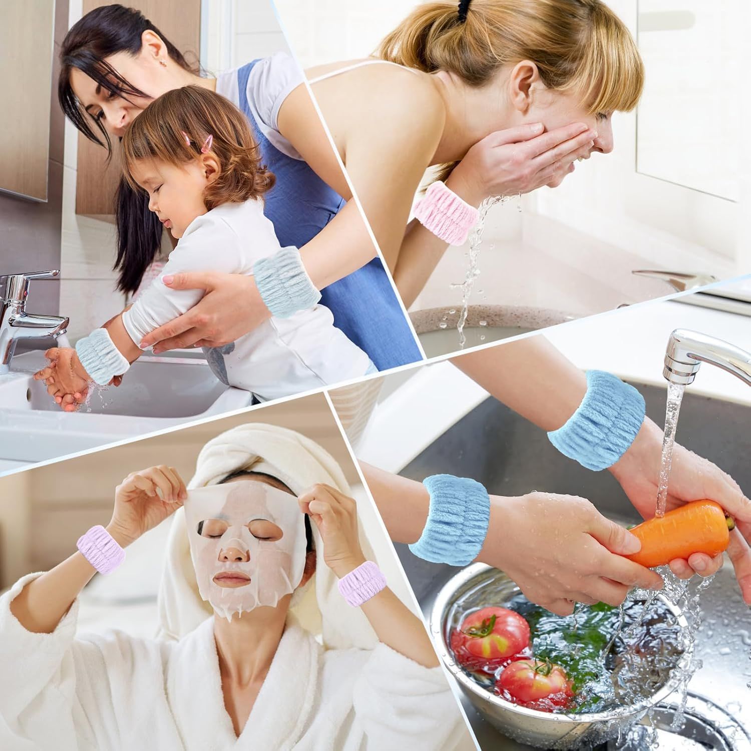 Wrist Bands or Washing ace, 8pcs Spa ace Washing Wristbands, Microiber Arm Wrist Towels, Absorbent Wash Wristbands or Woman Men, Prevent Water rom Spilling Down Your Arms - Image 6