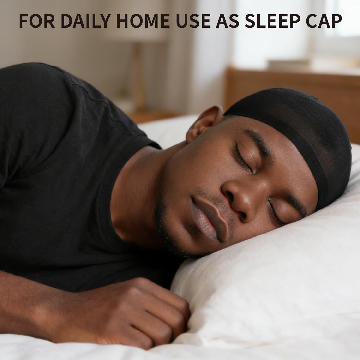 Wig Cap or Men, 4PCS Black Hair Stocking Cap, Nylon Wig Caps Black, Hair Net or Men, Stretchy, Natural, Lightweight Wave Caps - Image 5