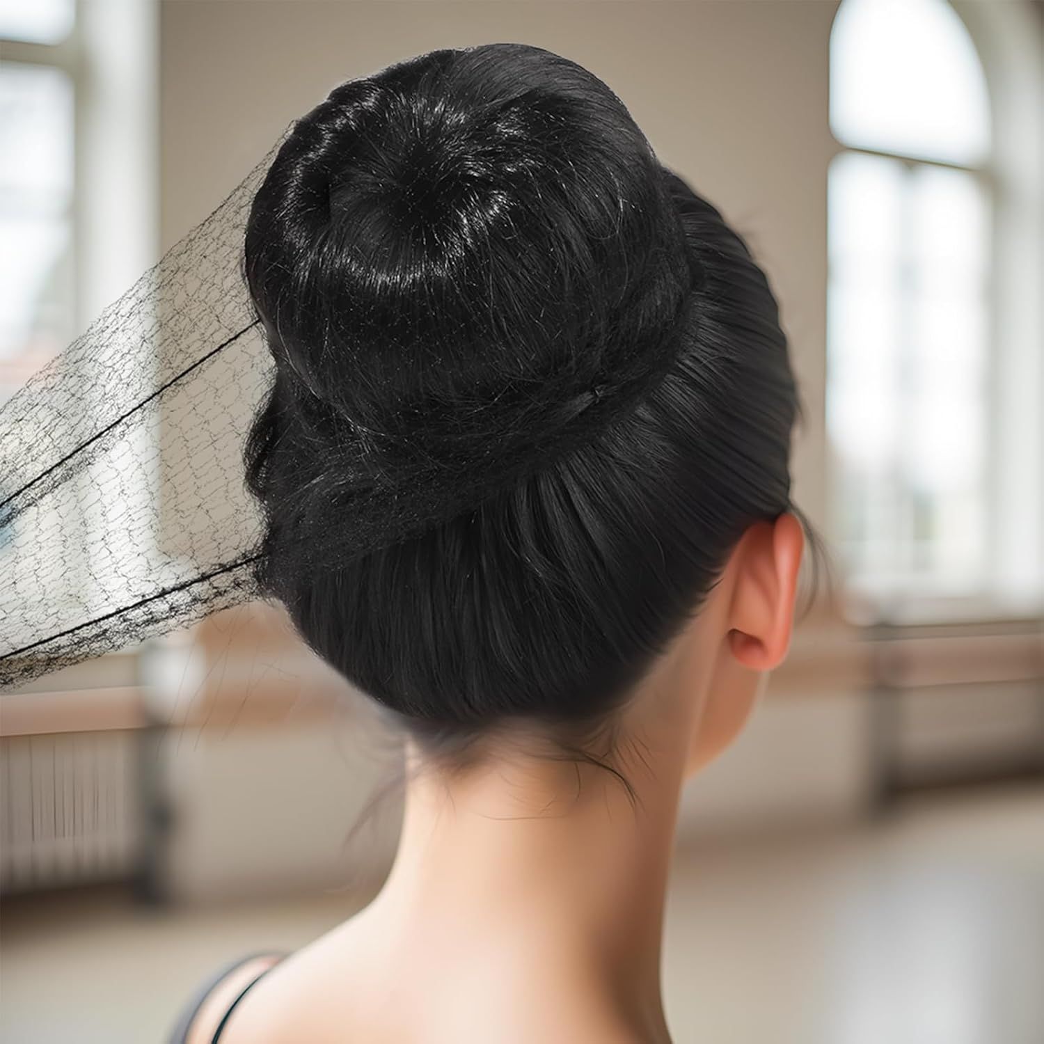 Hair Net or Women Men, Extra Large 60cm Nylon Black Hair Nets or ood Service Workers, 20 Pack Hairnets or oodservice,Dancing,Sleeping, or Ballet Buns, with 20 U-Hair Pins - Image 7