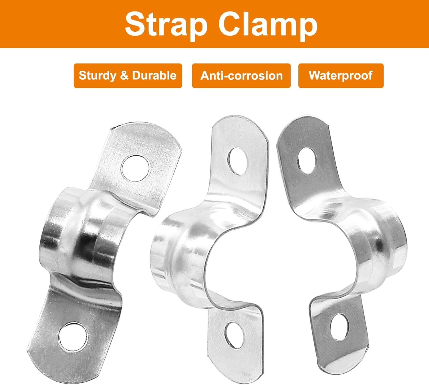 Biaungdo 30 Pcs M12 Rigid Pipe Strap, 1/2