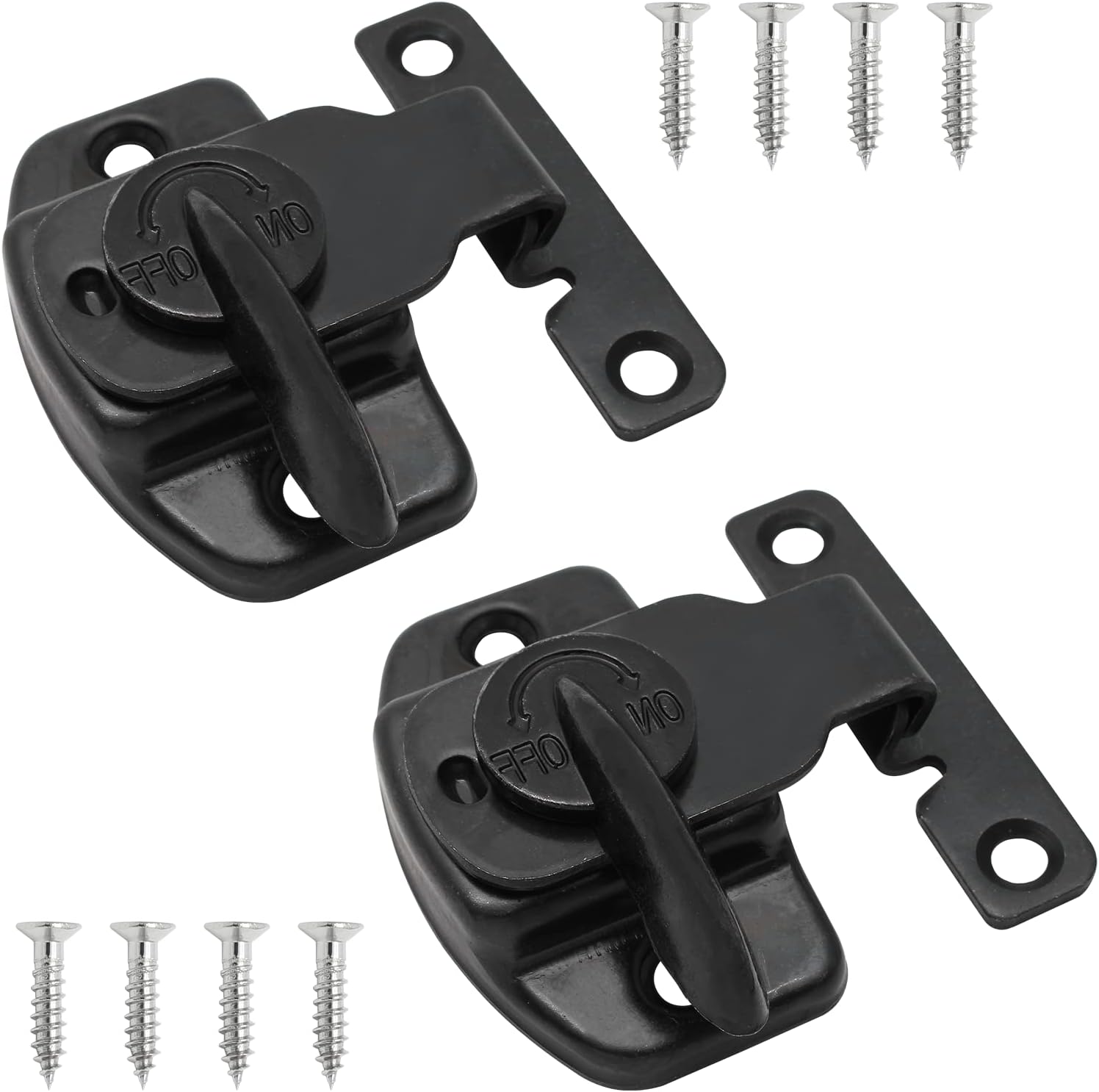 Biaungdo 4 Pieces Metal Dining Table Locks Dining Training Table Buckles Latches Table Connectors Leaf Latch Hardware Accessories(Black) - Image 7