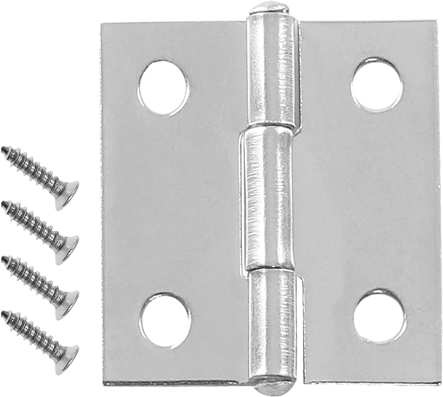 Biaungdo 10 Pack 1 Inch Butt Hinge, Stainless Steel Folding Butt Hinges, Cabinet Mini Hinges Small Box Hinges Door Hinge Rectangle - Image 4