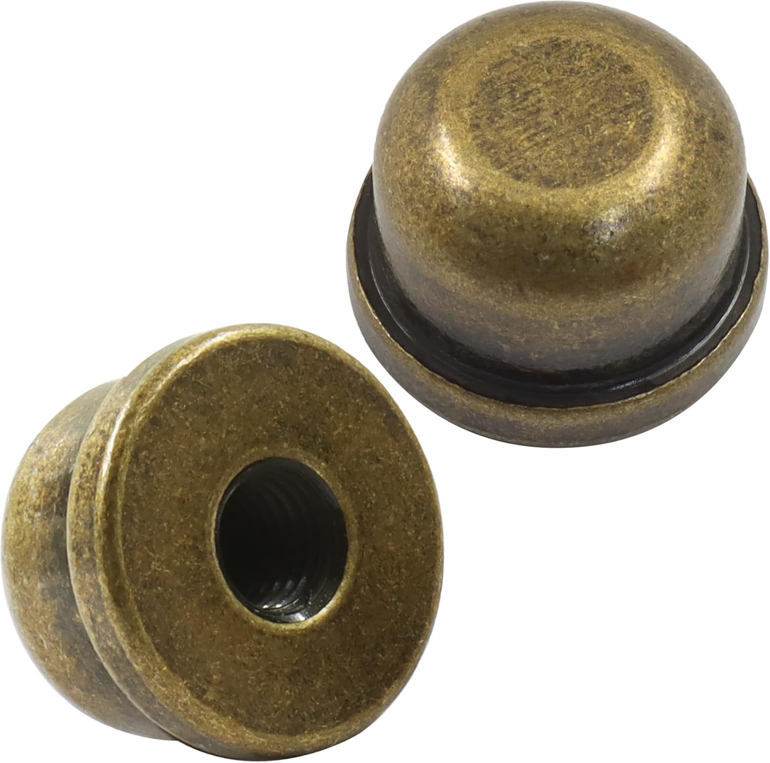 Biaungdo 2 Pack Metal Lamp Finial Cap Knob, Lamp Shade Screw Cap Top Lamps Decoration for Lamps Shade Holder, 1/4-27 Inch, Bronze - Image 1