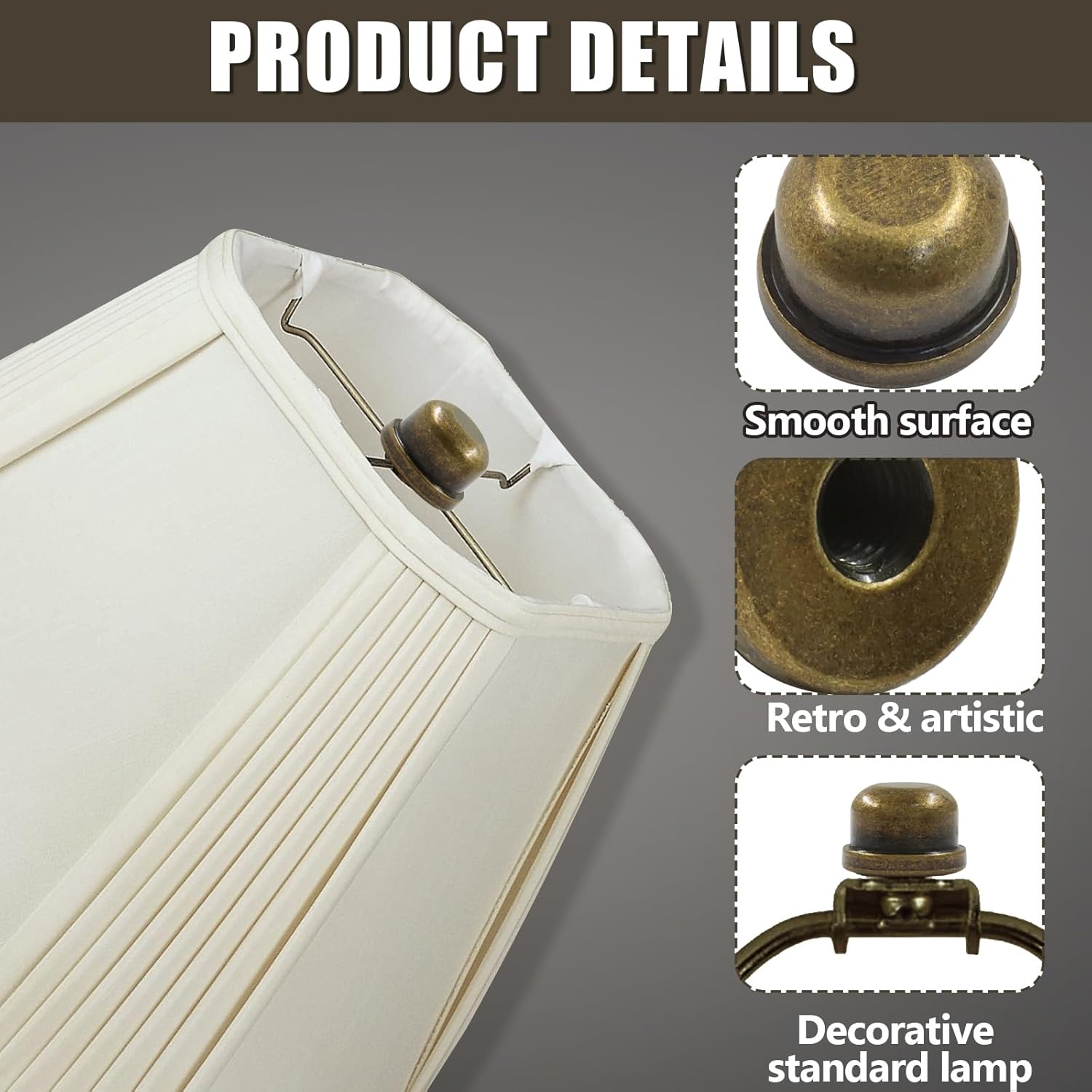 Biaungdo 2 Pack Metal Lamp Finial Cap Knob, Lamp Shade Screw Cap Top Lamps Decoration for Lamps Shade Holder, 1/4-27 Inch, Bronze - Image 6
