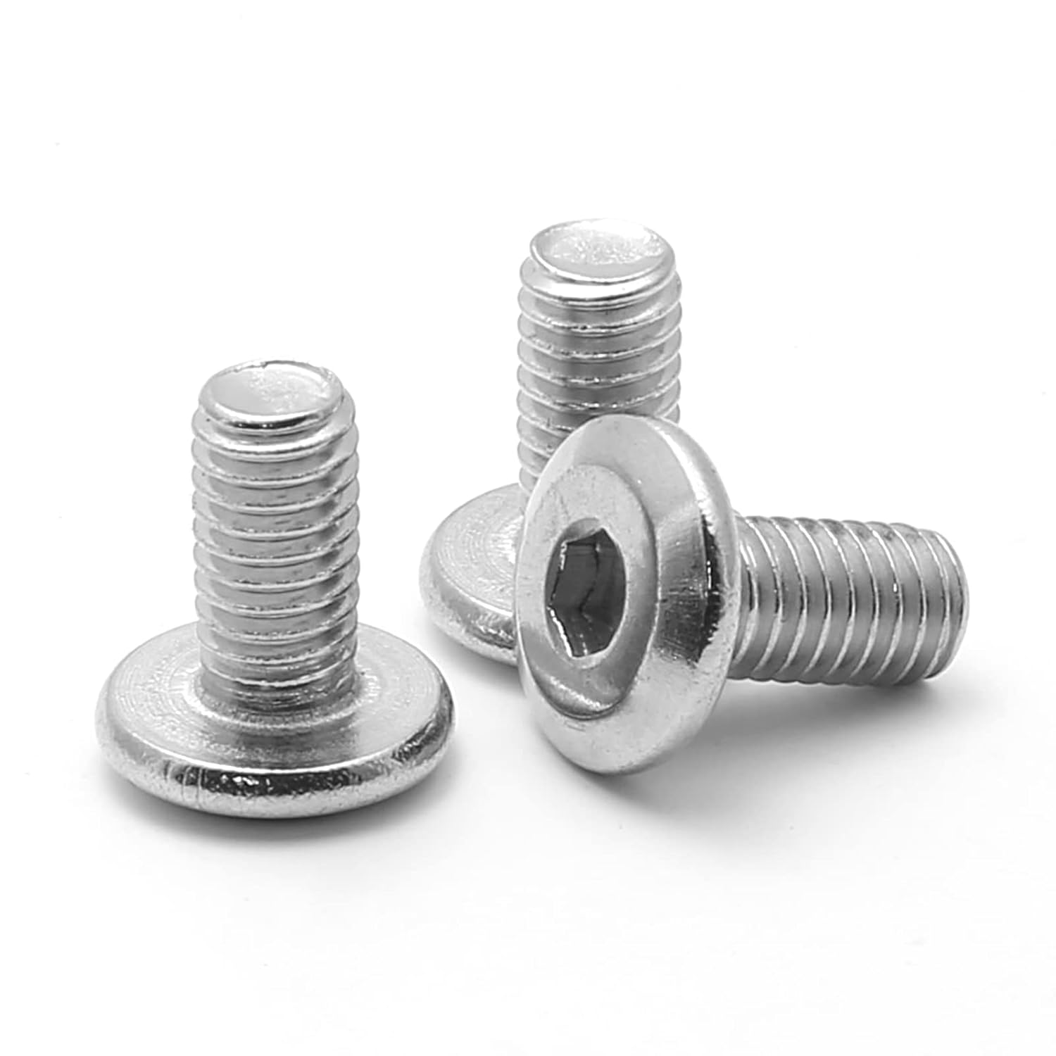 Biaungdo 30 Pcs M6x12mm Stainless Steel Flat Head Hex Socket Cap Bolts Screws Countersunk Connector Fastener - Image 3