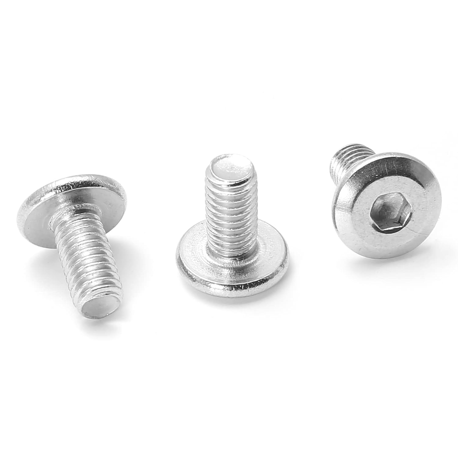 Biaungdo 30 Pcs M6x12mm Stainless Steel Flat Head Hex Socket Cap Bolts Screws Countersunk Connector Fastener - Image 6