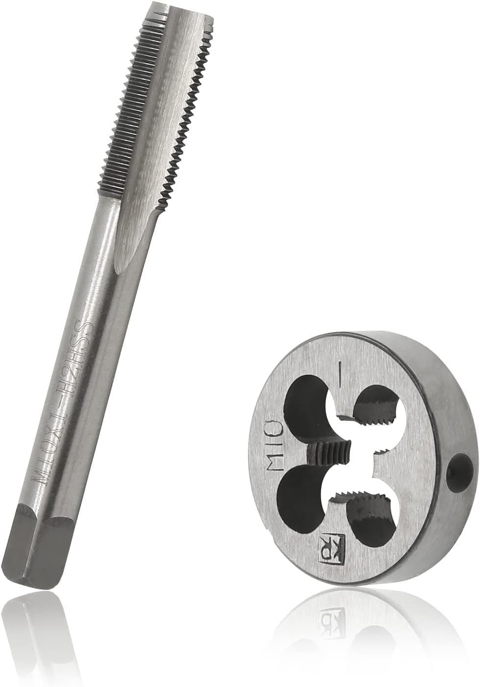 Biaungdo M10 x 1mm Tap and M10 x 1mm Die Metric Right Hand Thread, HSS Right Hand Thread Tap and Die Set - Image 5