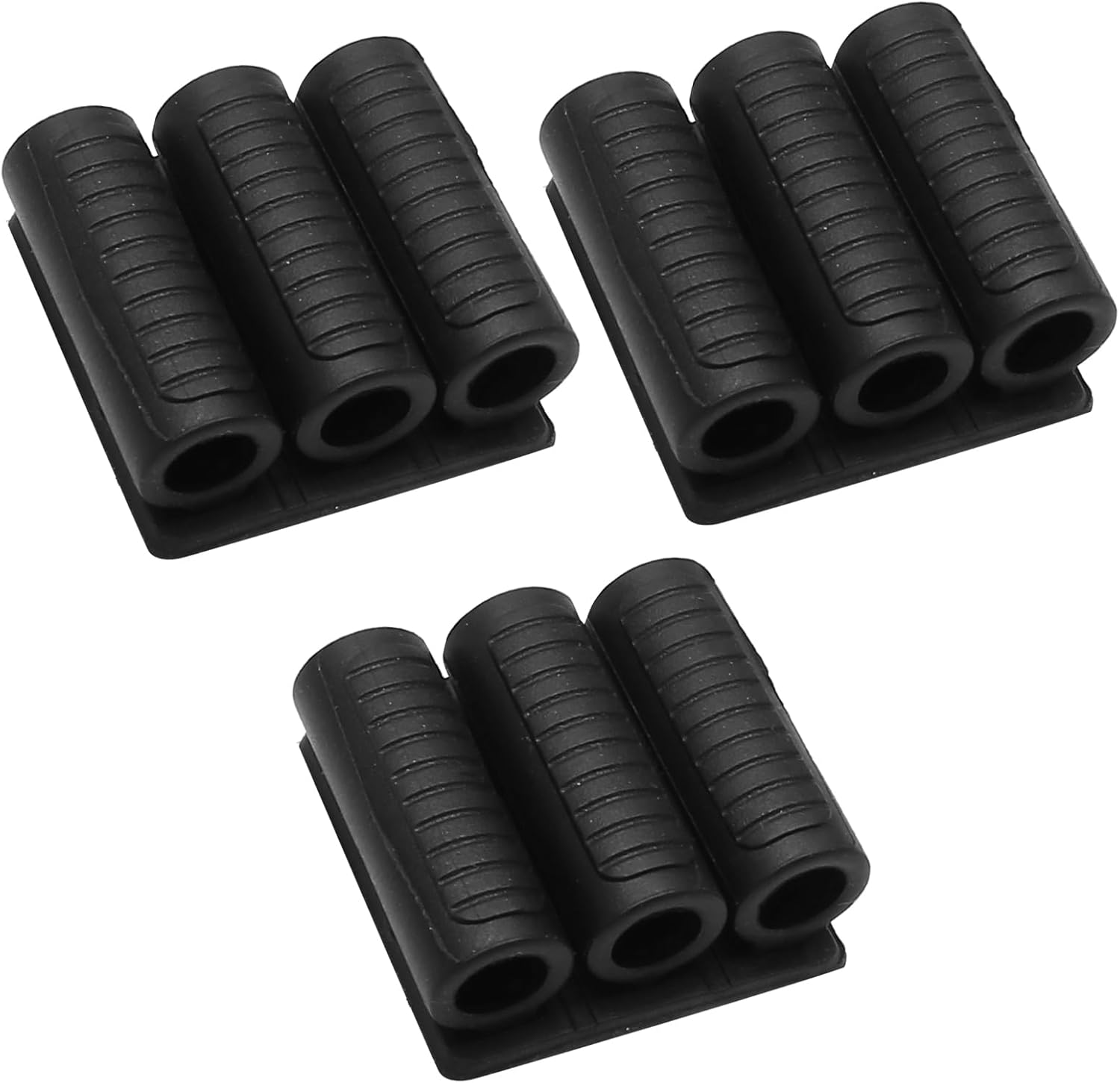 Biaungdo Drill Bit Holder, 3 Pack Adhesive Drill Bit Sleeve Organizer, High Strength Bit Holder for Impact Drivers and Drill, Hold 6 Driver Bits on the Side of Power Drill - Image 1