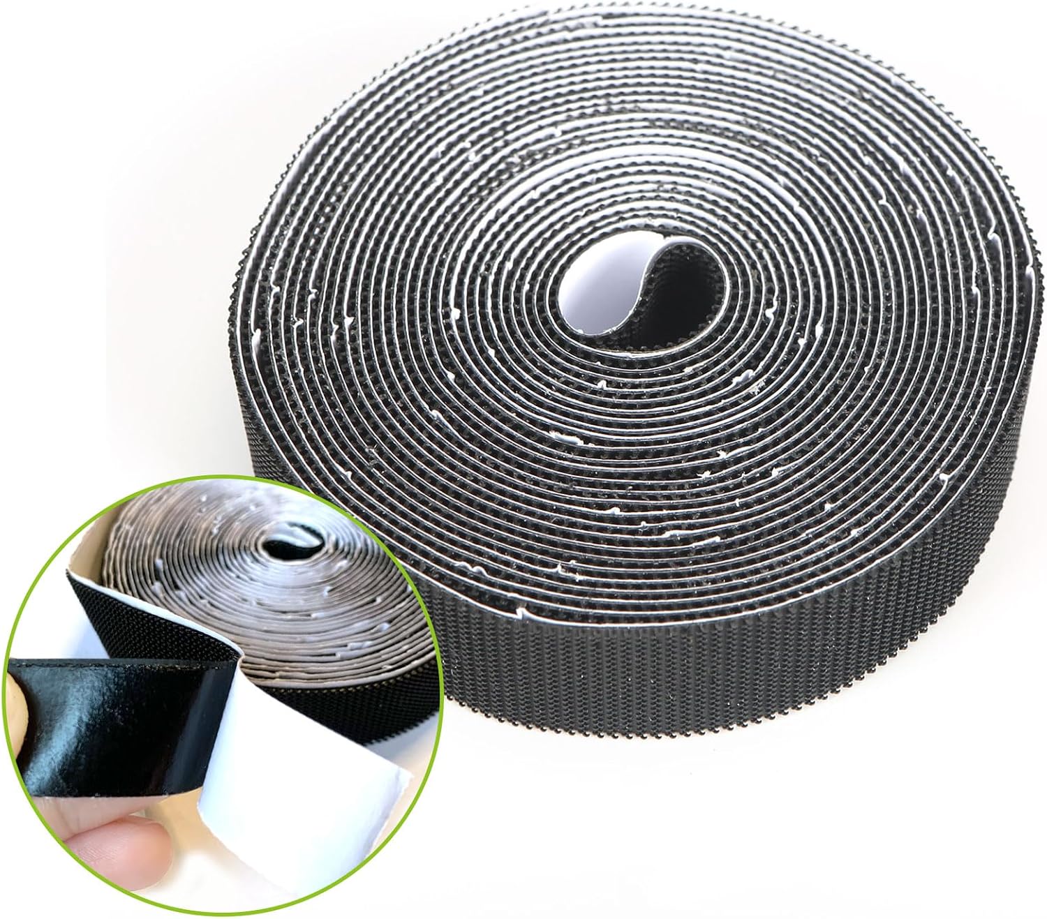 Stronger Adhesive Tape Hook Tape Self-Adhesive, Width 2cm, Length 600cm, Black, for Magnetic Screen Door Mesh Window Curtains - Image 3