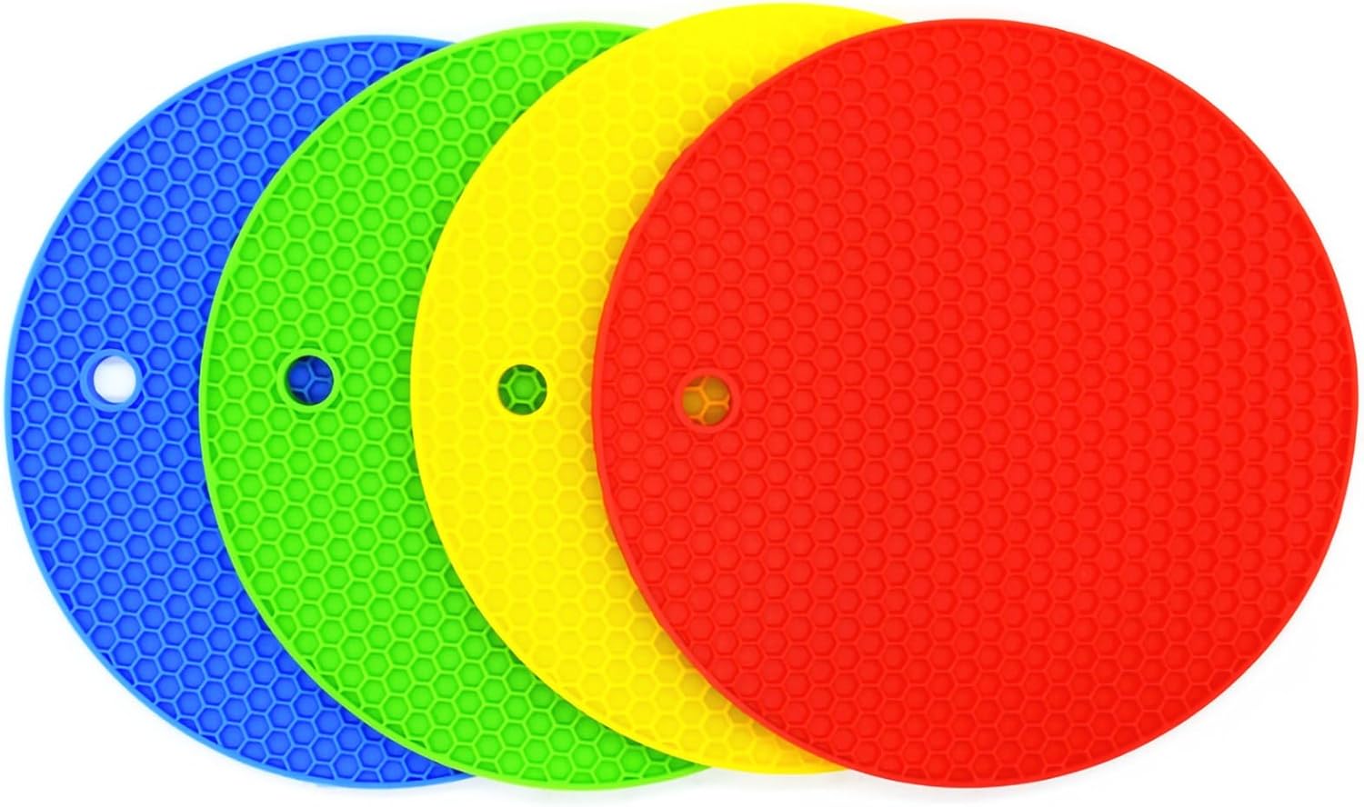 Bangp Silicone Coasters(Set of 4), Trivet Mats,Multipurpose Thermally Insulated Containers, Non-Slip, Flexible, Durable Heat Proof Mats - Image 2