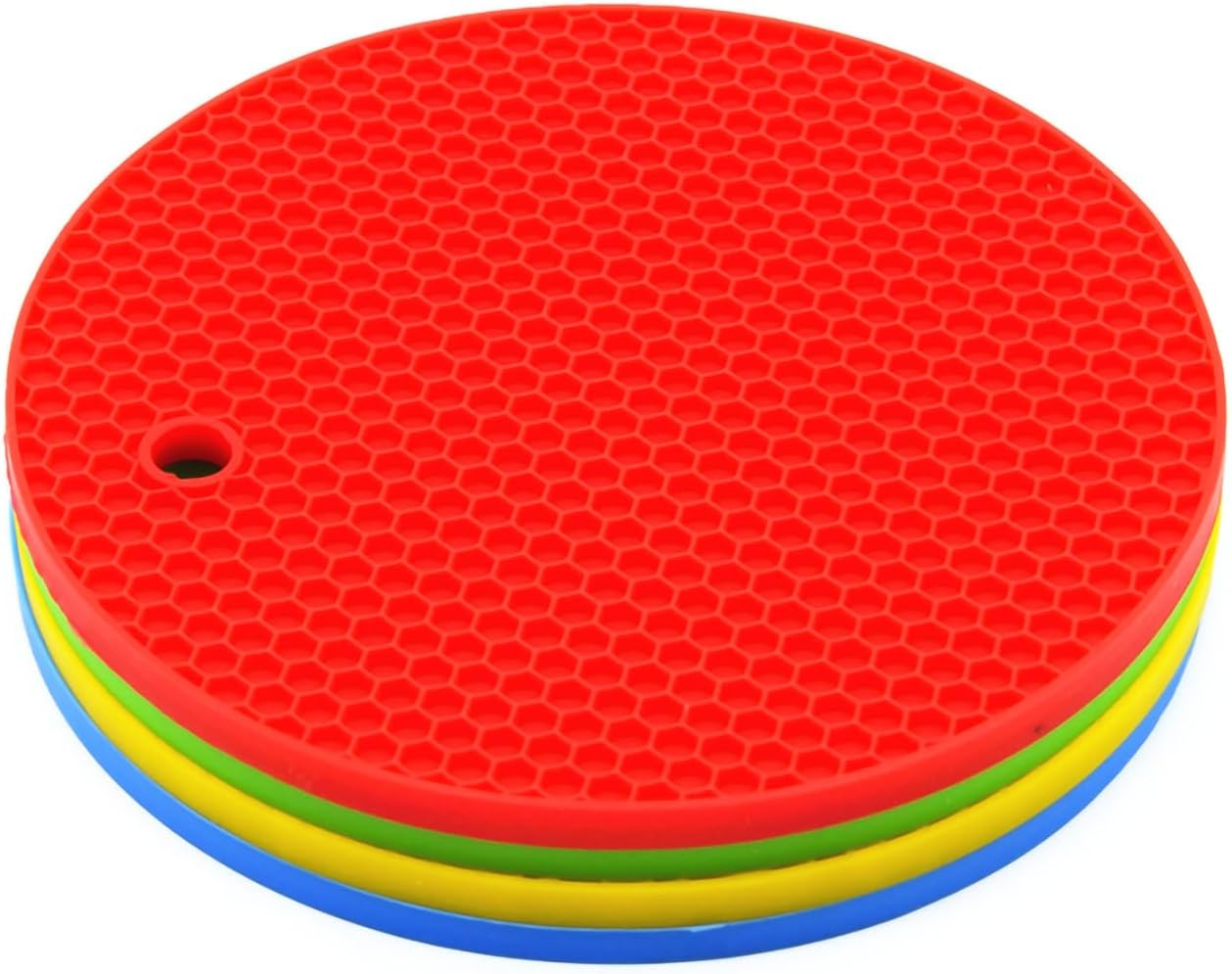 Bangp Silicone Coasters(Set of 4), Trivet Mats,Multipurpose Thermally Insulated Containers, Non-Slip, Flexible, Durable Heat Proof Mats - Image 3