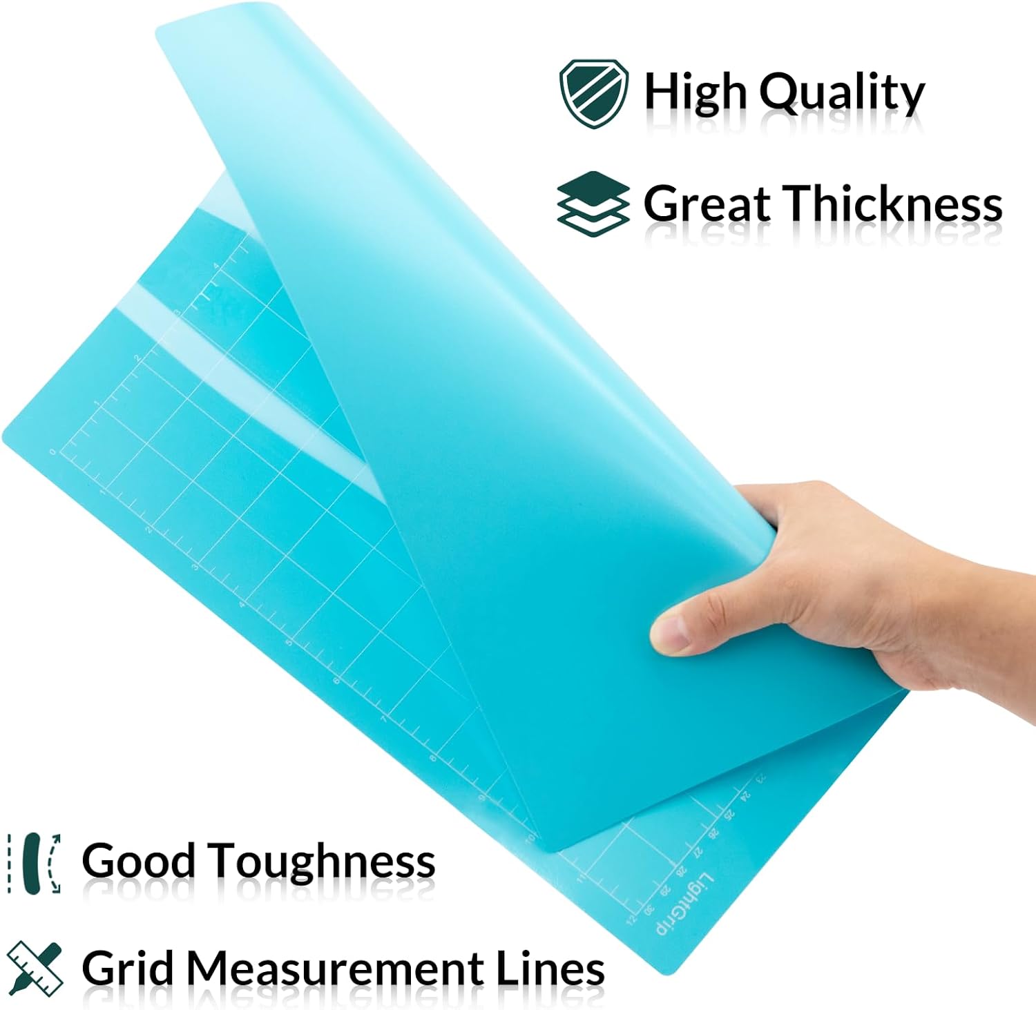 WISYOK 4-Pack 12x12 Inch Cutting Mats for Explore Air 2/Air/One/Maker, Reusable Adhesive Replacement Mats (Standard, Light, Strong, Fabric) for Crafts, Quilting, Sewing - Image 3