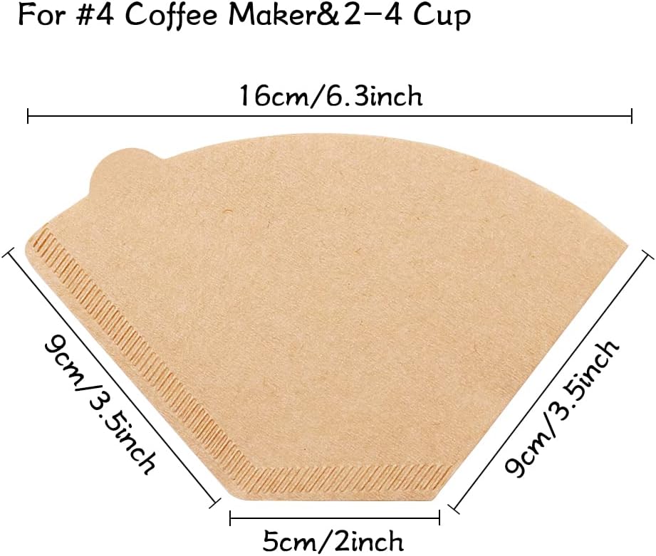 YQL #2 Cone Coffee Filter, 200 Count Coffee Filters 2 Cone Paper, Unbleached Disposable Coffee Filters Fit for Drip Coffee Maker - Image 2